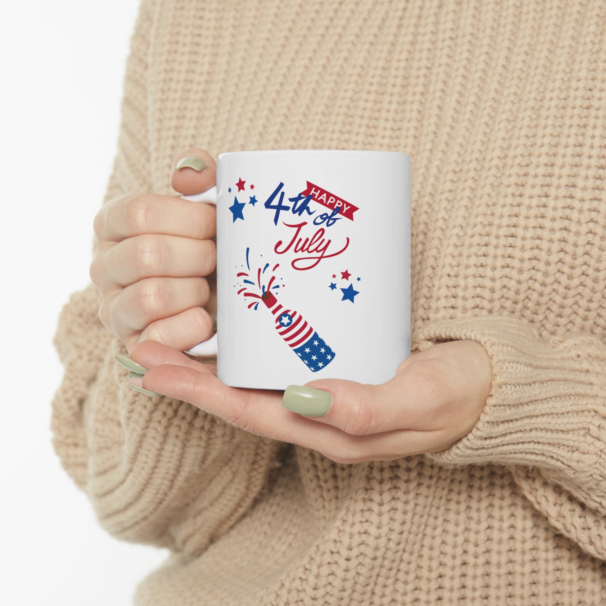 Happy 4th Of July Celebration Ceramic Mug 11oz