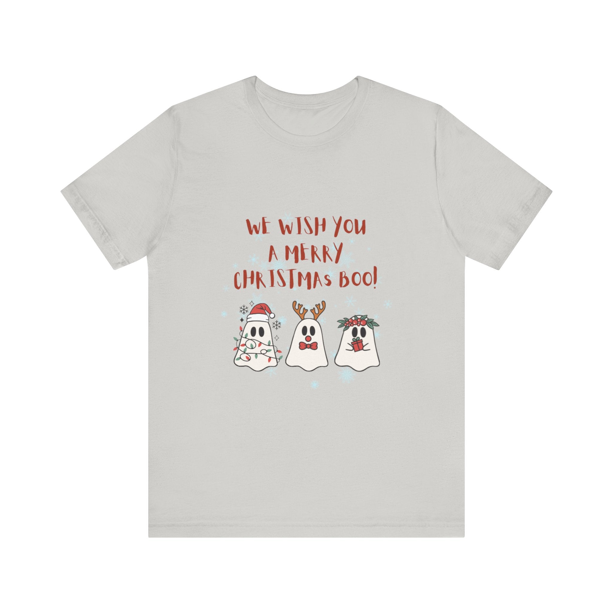 We Wish You A Merry Christmas Boo Unisex Jersey Short Sleeve Tee