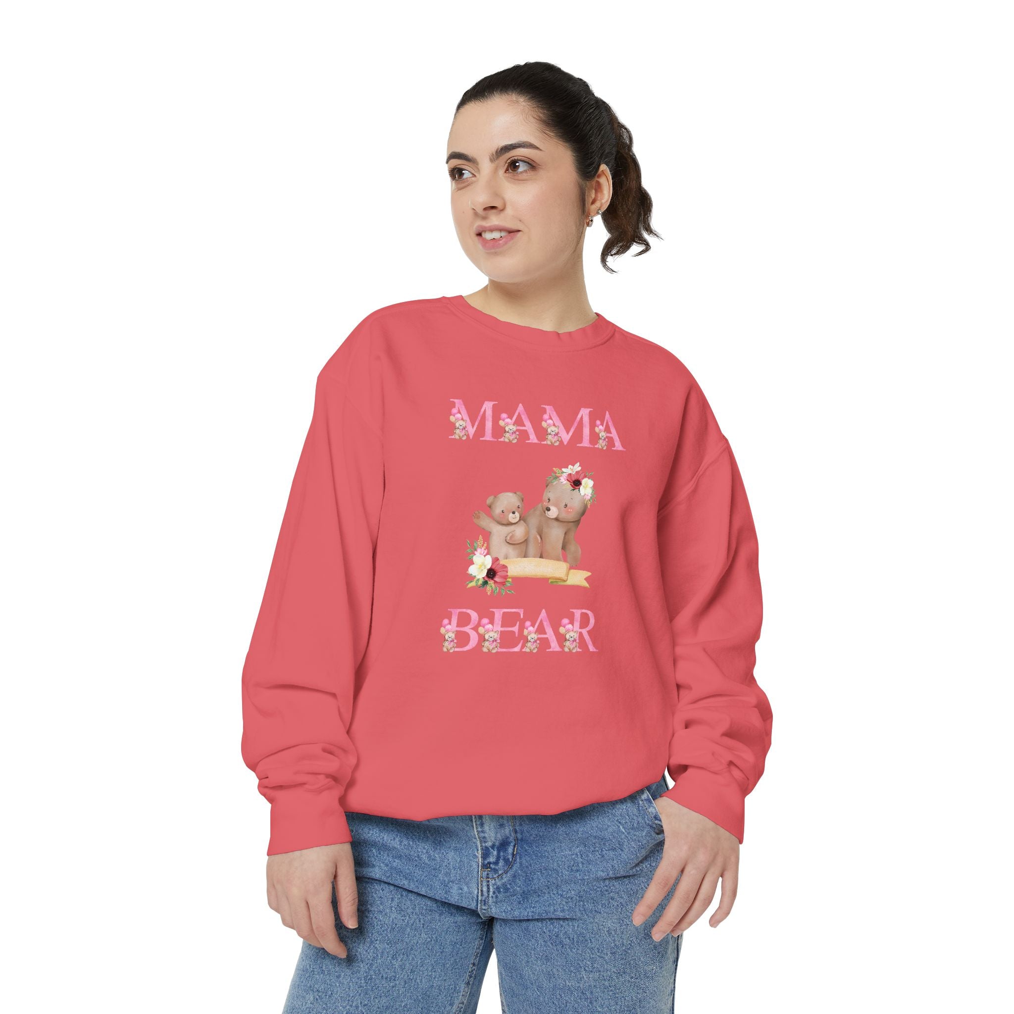 Mama Bear Unisex Garment-Dyed Sweatshirt
