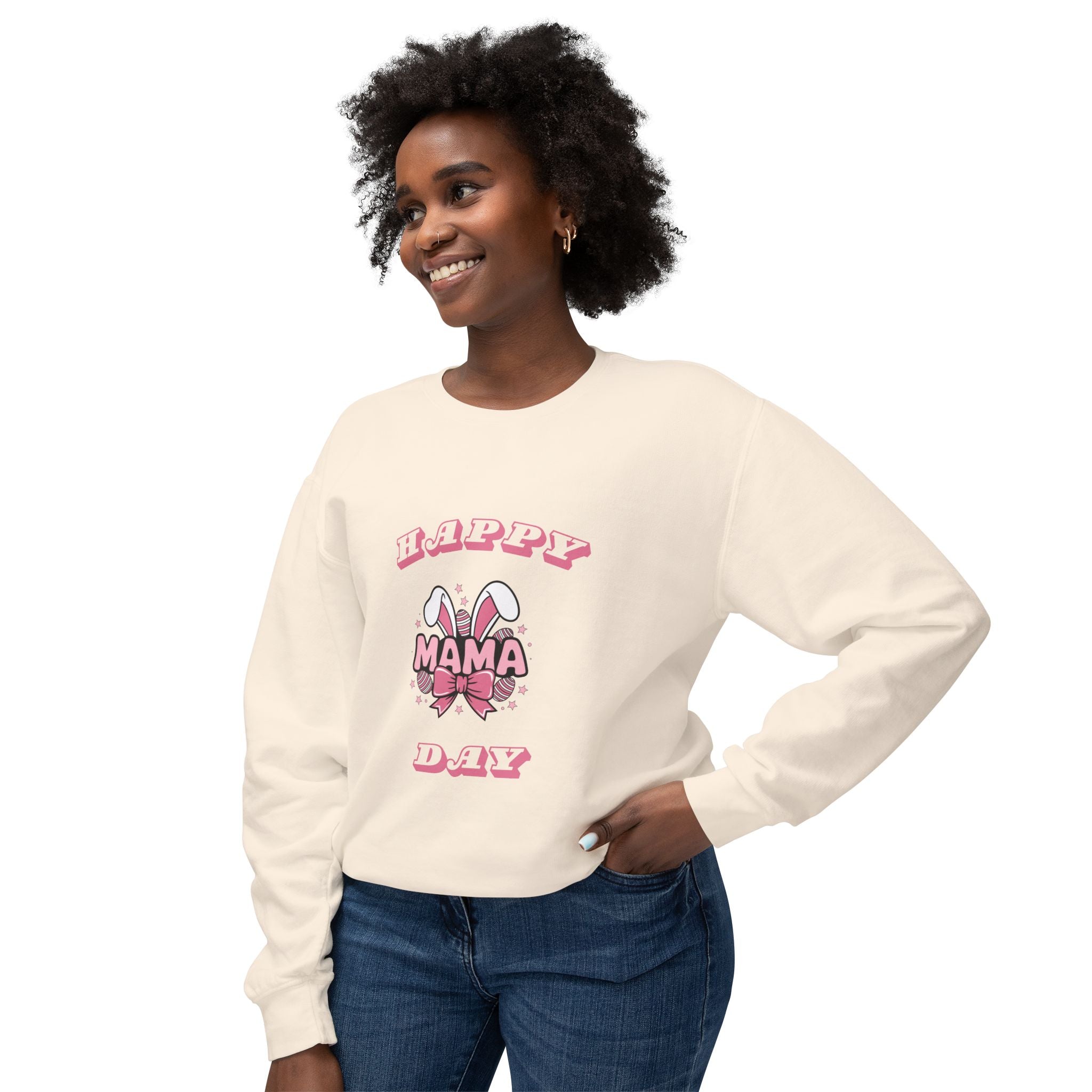 Happy Mamma Day Unisex Lightweight Crewneck Sweatshirt