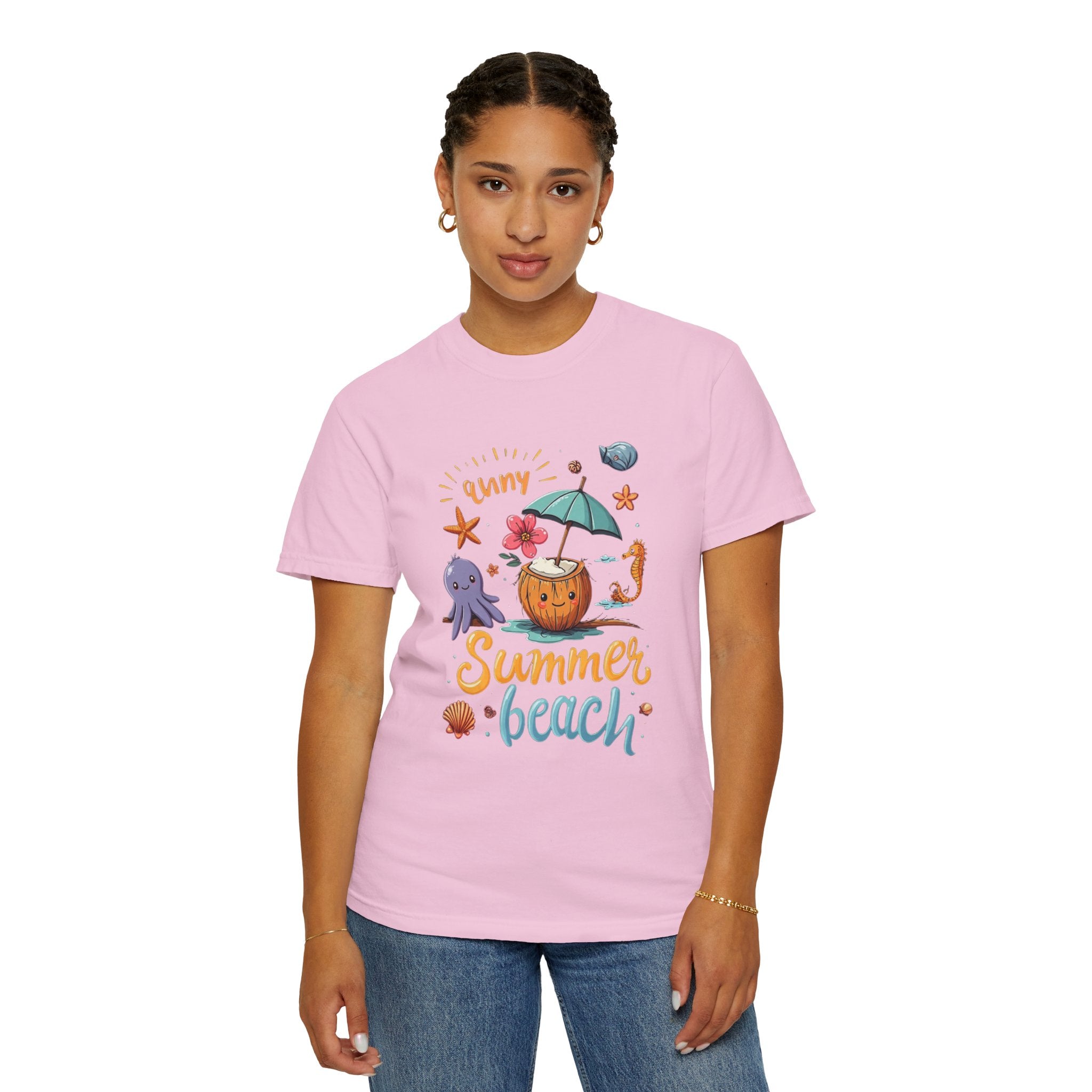 Sunny Summer Beach Fun Unisex T-shirt, Graphic Tee
