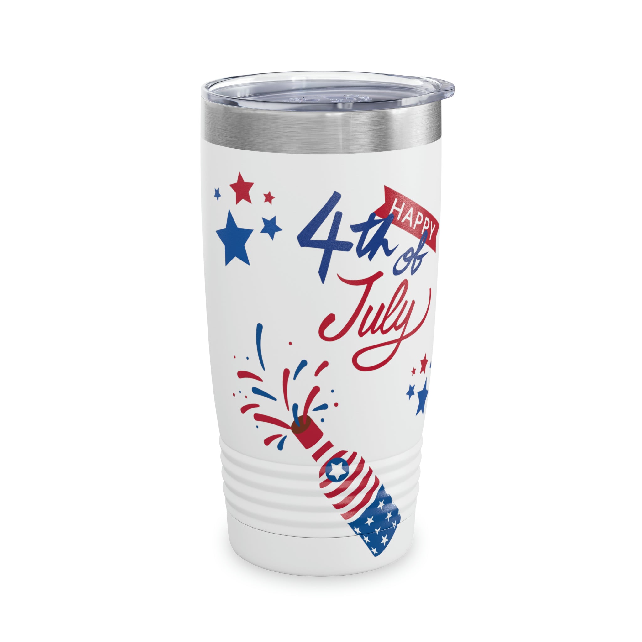 Happy 4th Of July Celebration Ringneck Tumbler, 20oz