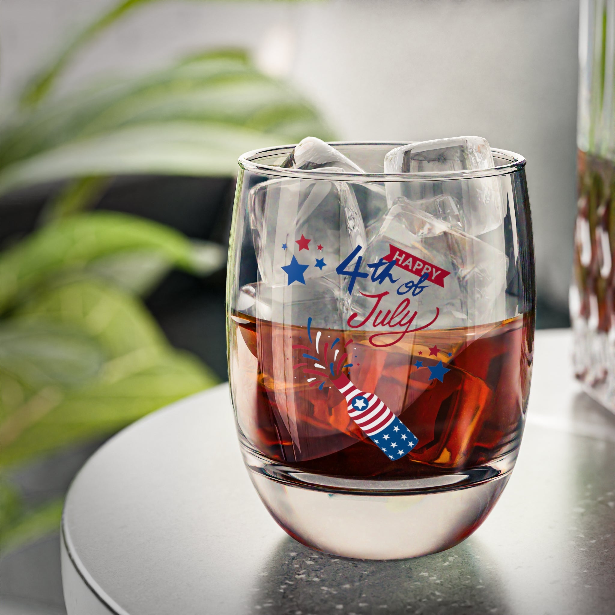 Happy 4th Of July Celebration Whiskey Glass