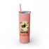Happy All Hallows Eve Skinny Tumbler with Straw, 20oz