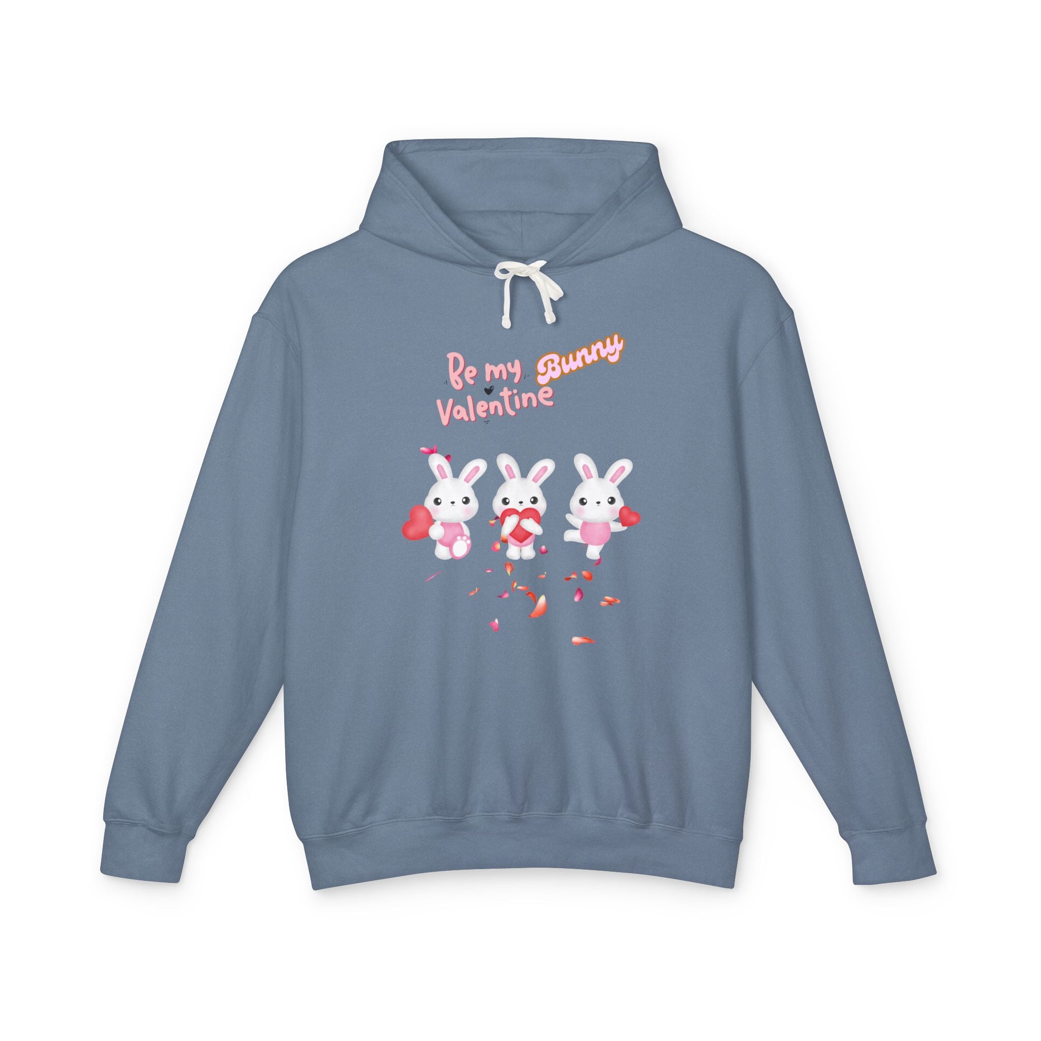 My Bunny Valentine Unisex Lightweight Hooded Sweatshirt