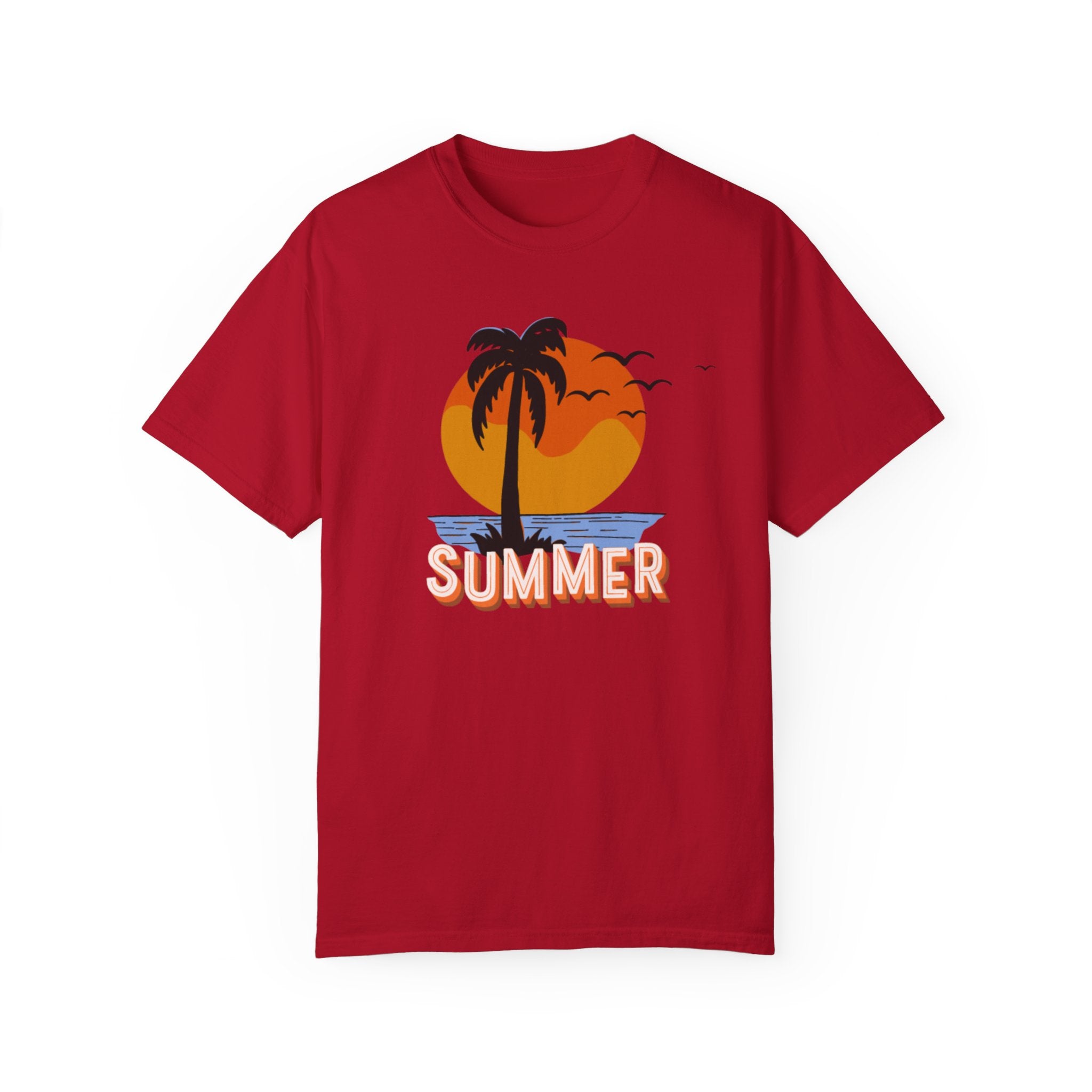 Summer Sunset Unisex Garment-Dyed T-shirt