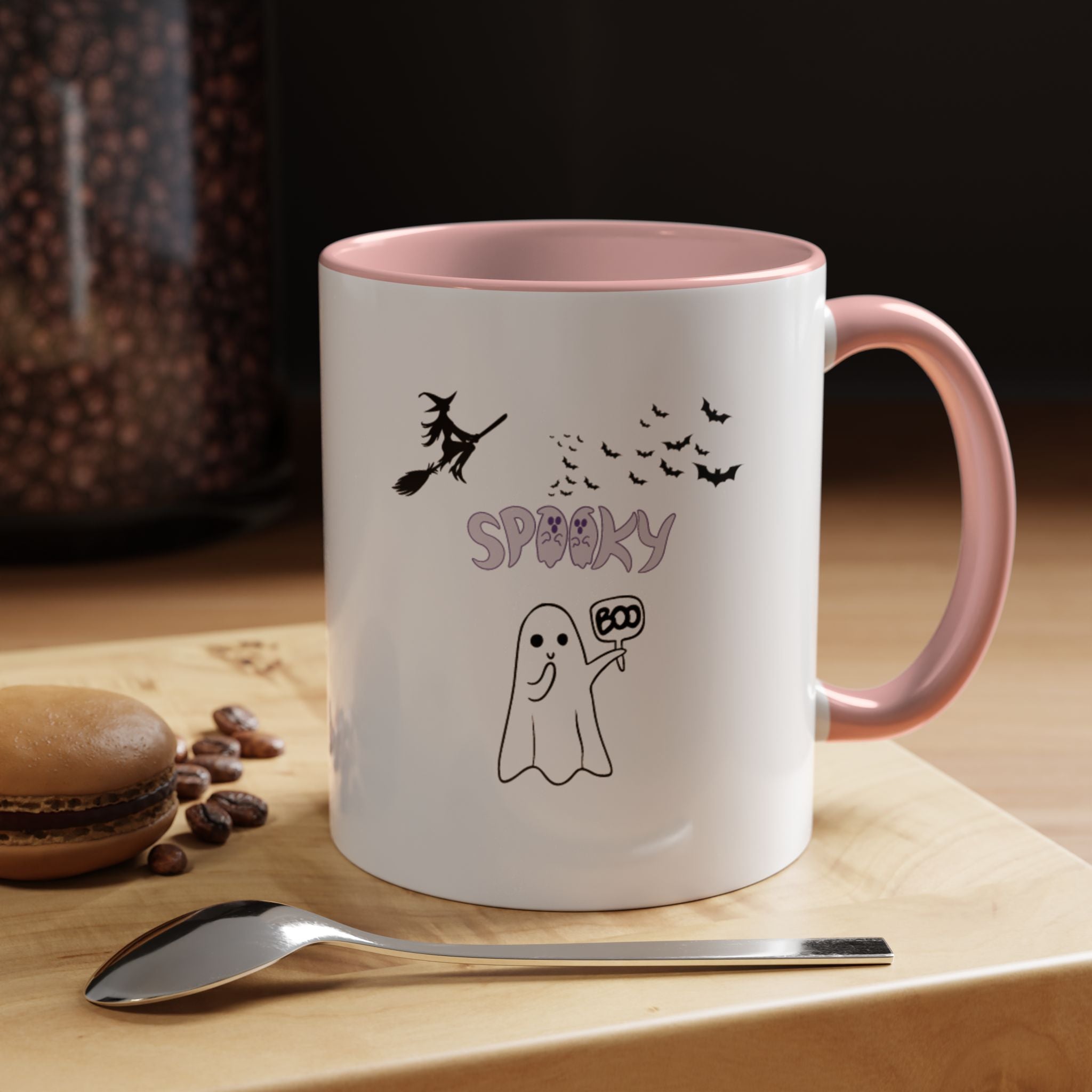 Spooky Boo Accent Coffee Mug (11, 15oz)