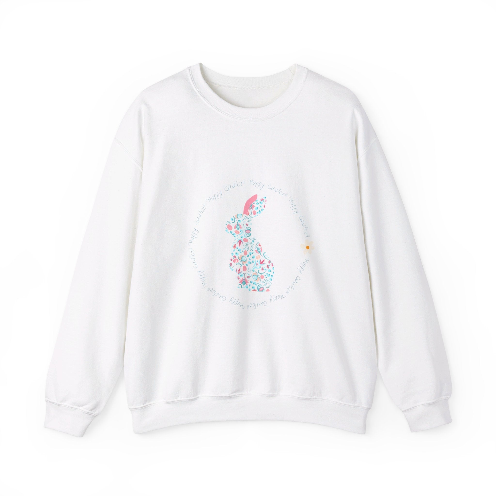 Happy Easter Rabbit Day Unisex Heavy Blend™ Crewneck Sweatshirt