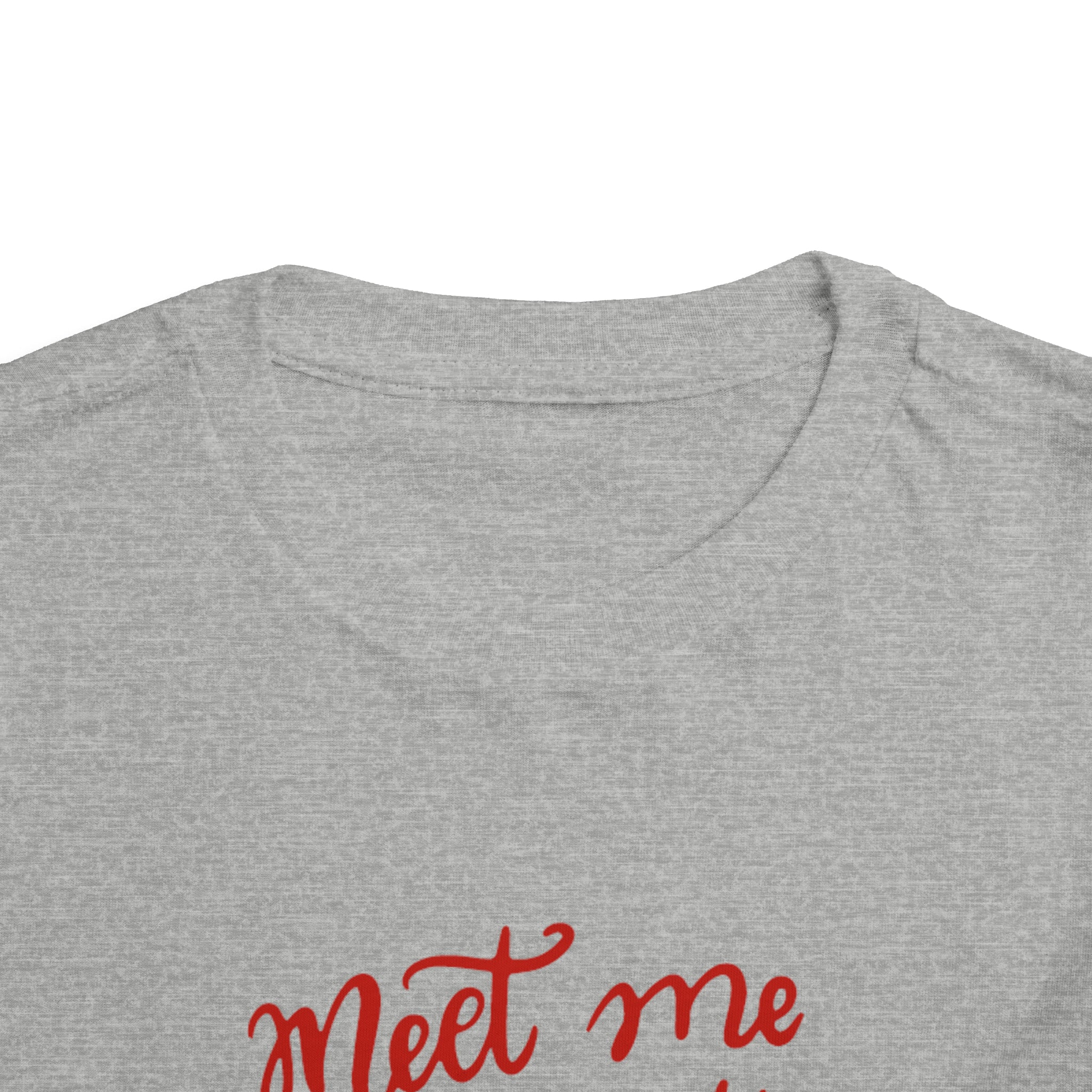 Meet Me Under The Mistletoe Toddler Short Sleeve Tee