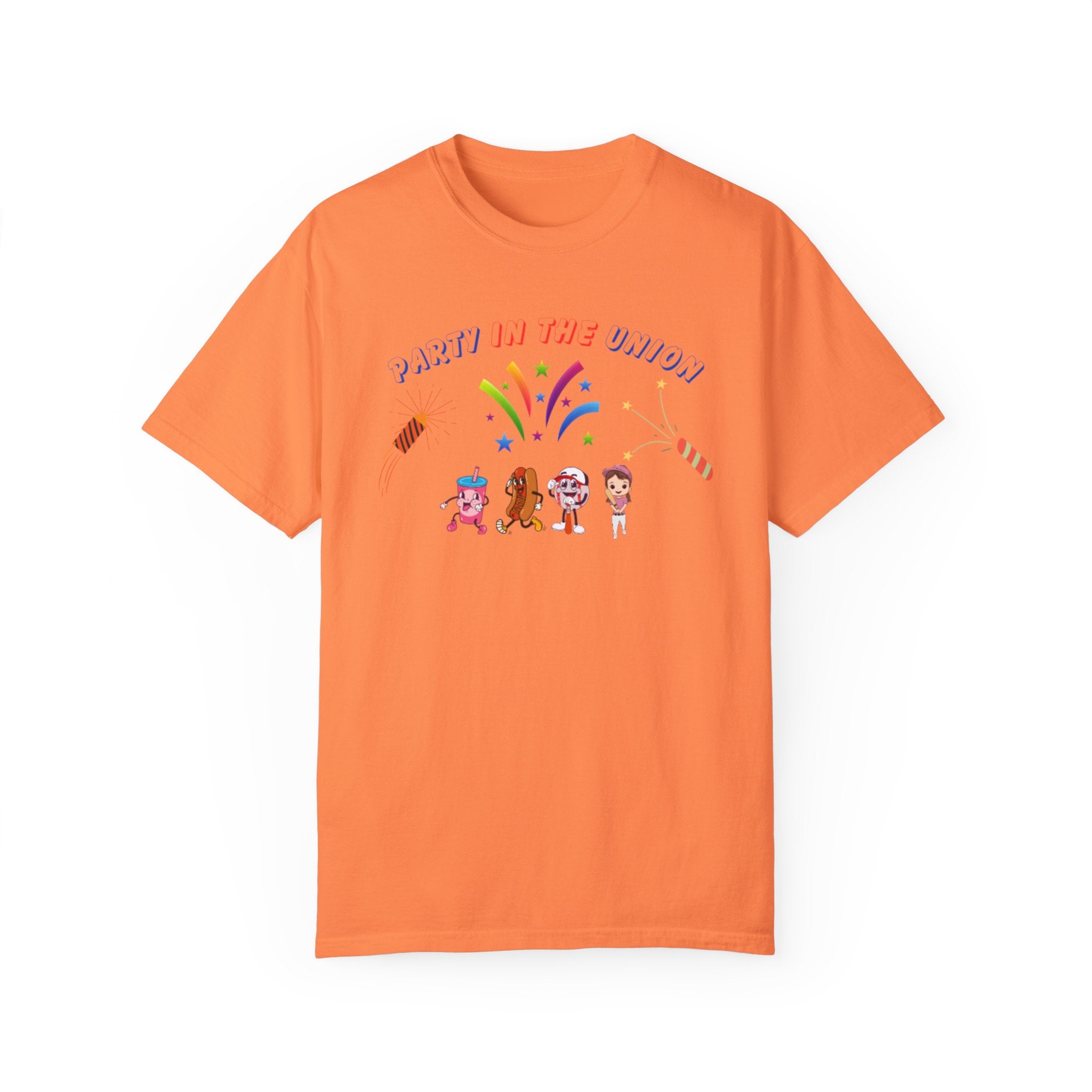Party In The Union Unisex Garment-Dyed T-shirt