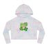 Retro St.Paddy's Day Women’s Cropped Hooded Sweatshirt