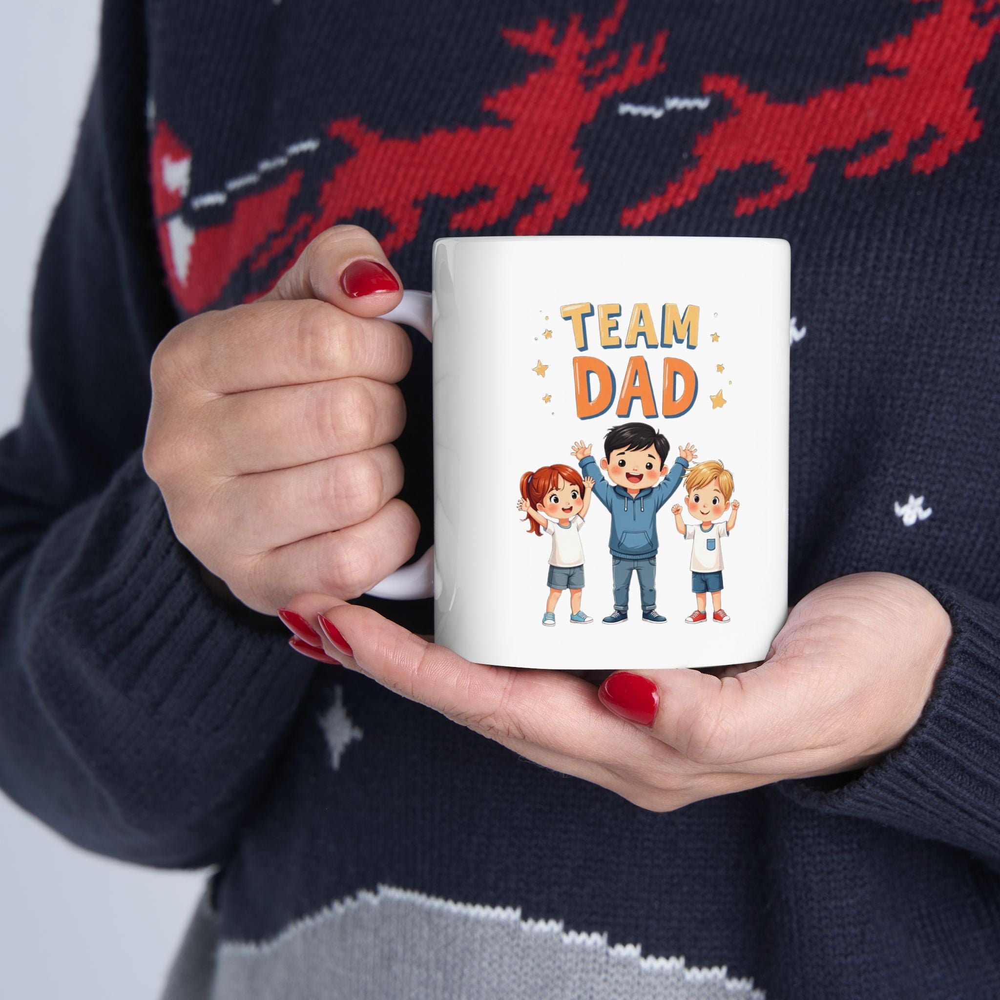 Team Dad Ceramic Mug 11oz and 15oz Options