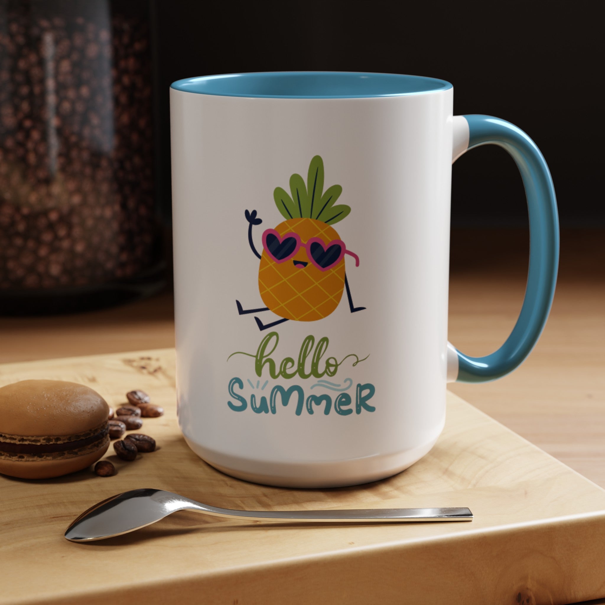 Hello Summer Fun Accent Coffee Mug (11, 15oz)