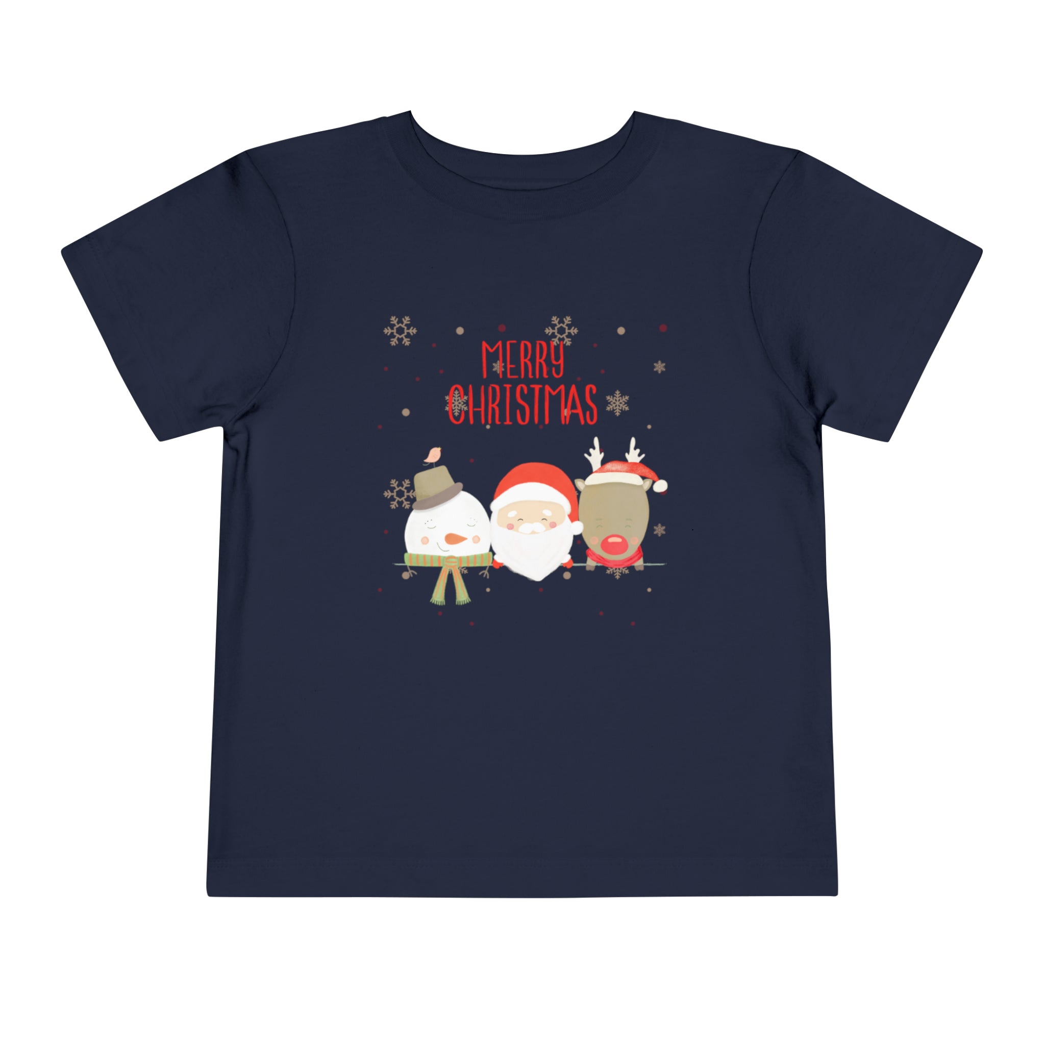 Merry Xmas Crew Toddler Short Sleeve Tee