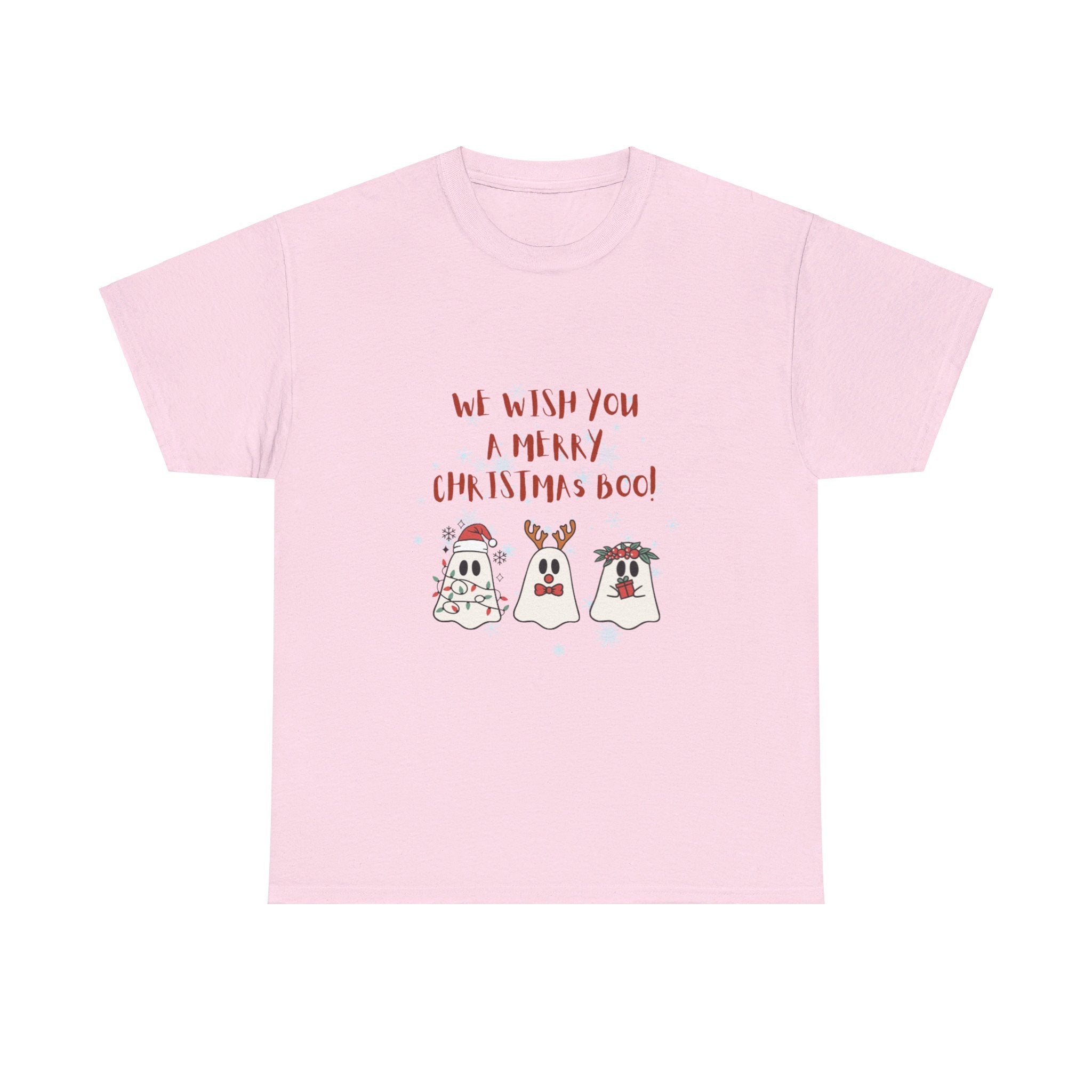 We Wish You A Merry Christmas Boo Unisex Heavy Cotton Tee