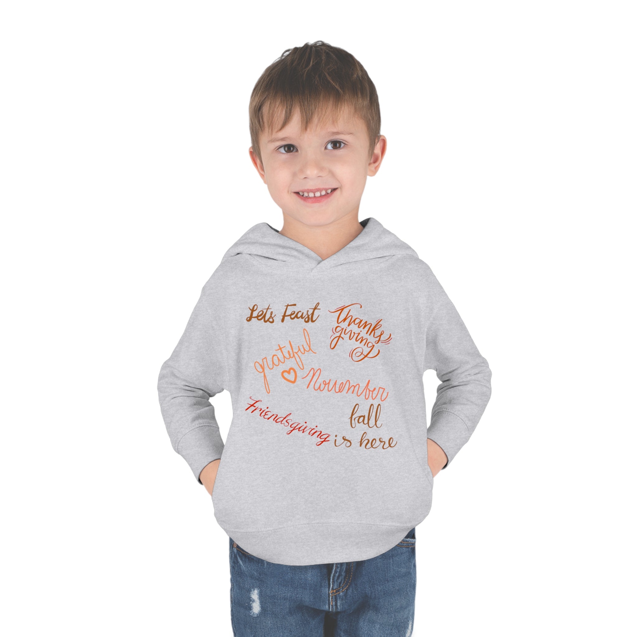Thanksgiving Season Toddler Pullover Fleece Hoodie