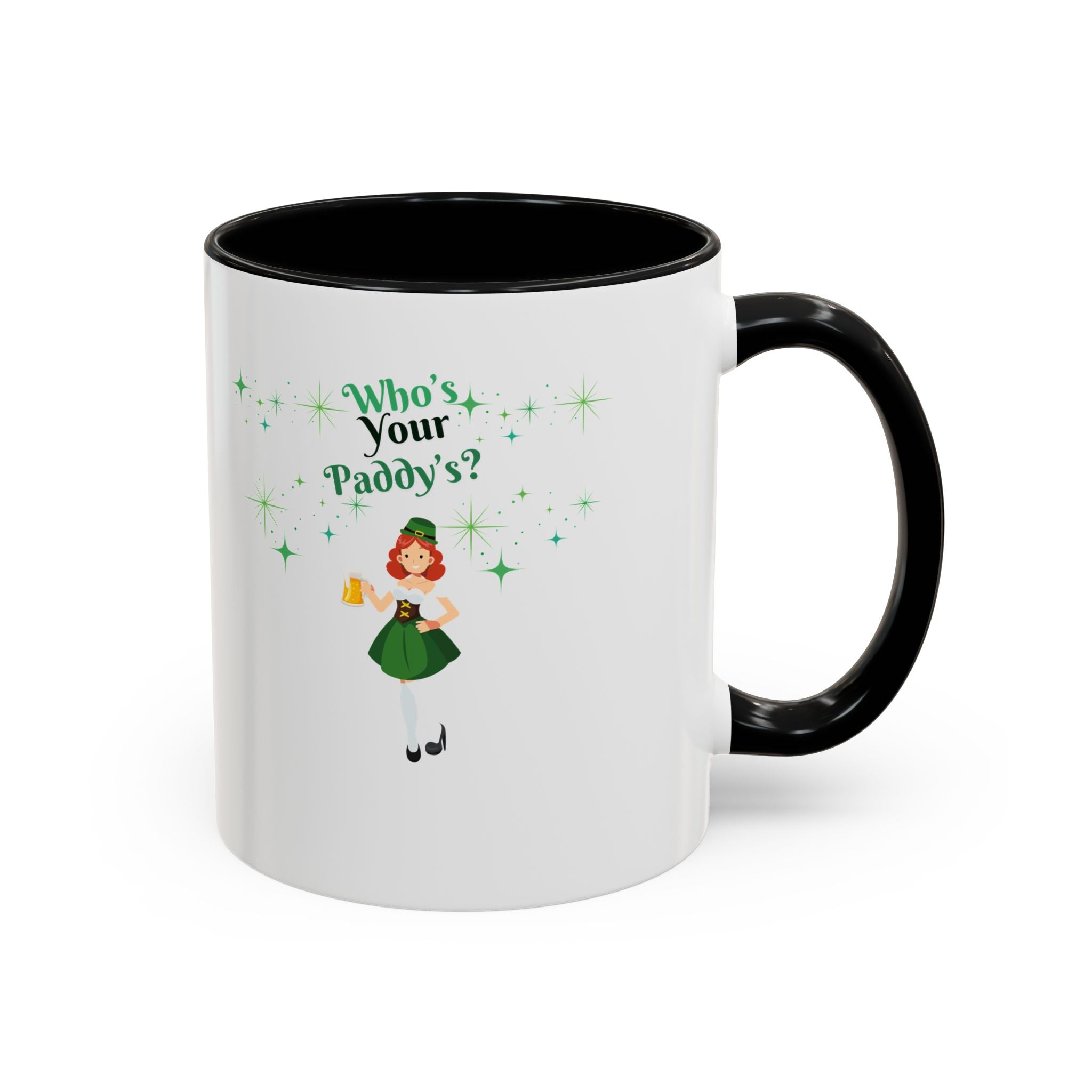 Who's Your Paddy's? Accent Coffee Mug