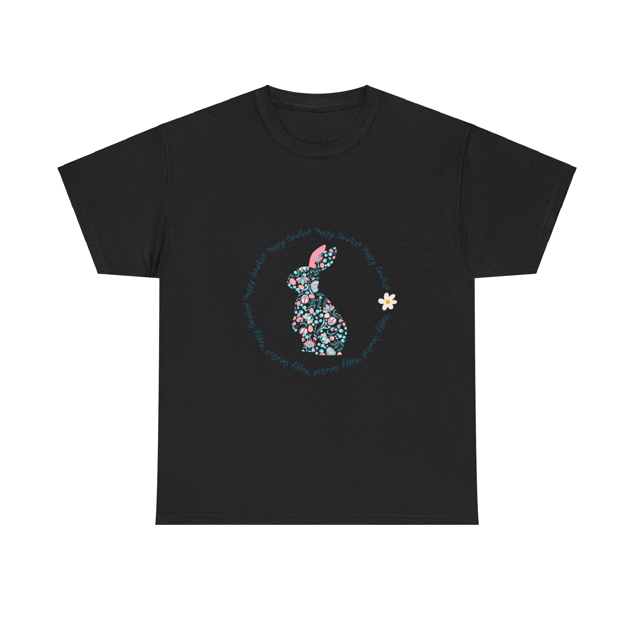 Happy Easter Rabbit Day Unisex Heavy Cotton Tee
