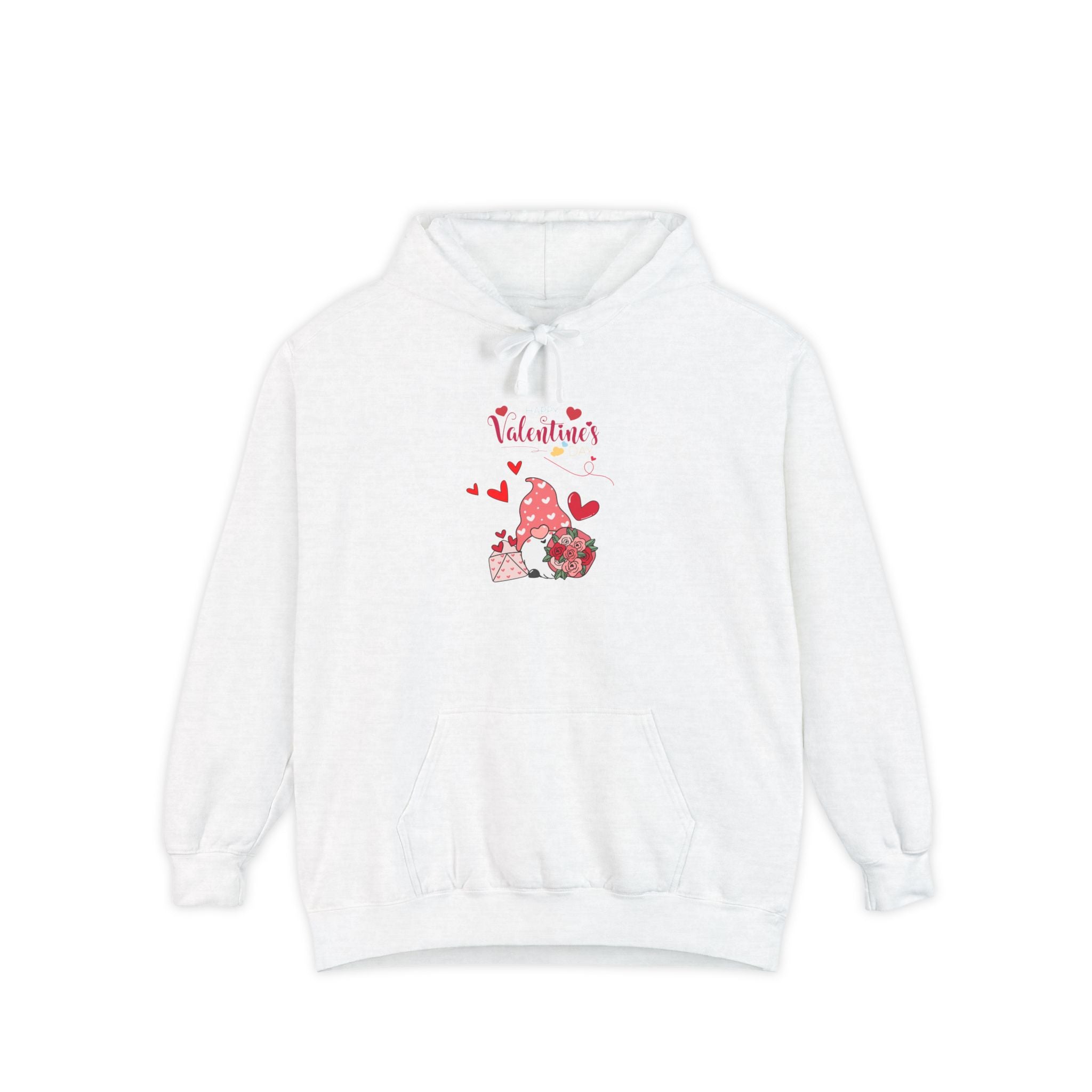 Gnome Valentine's Day Unisex Garment-Dyed Hoodie