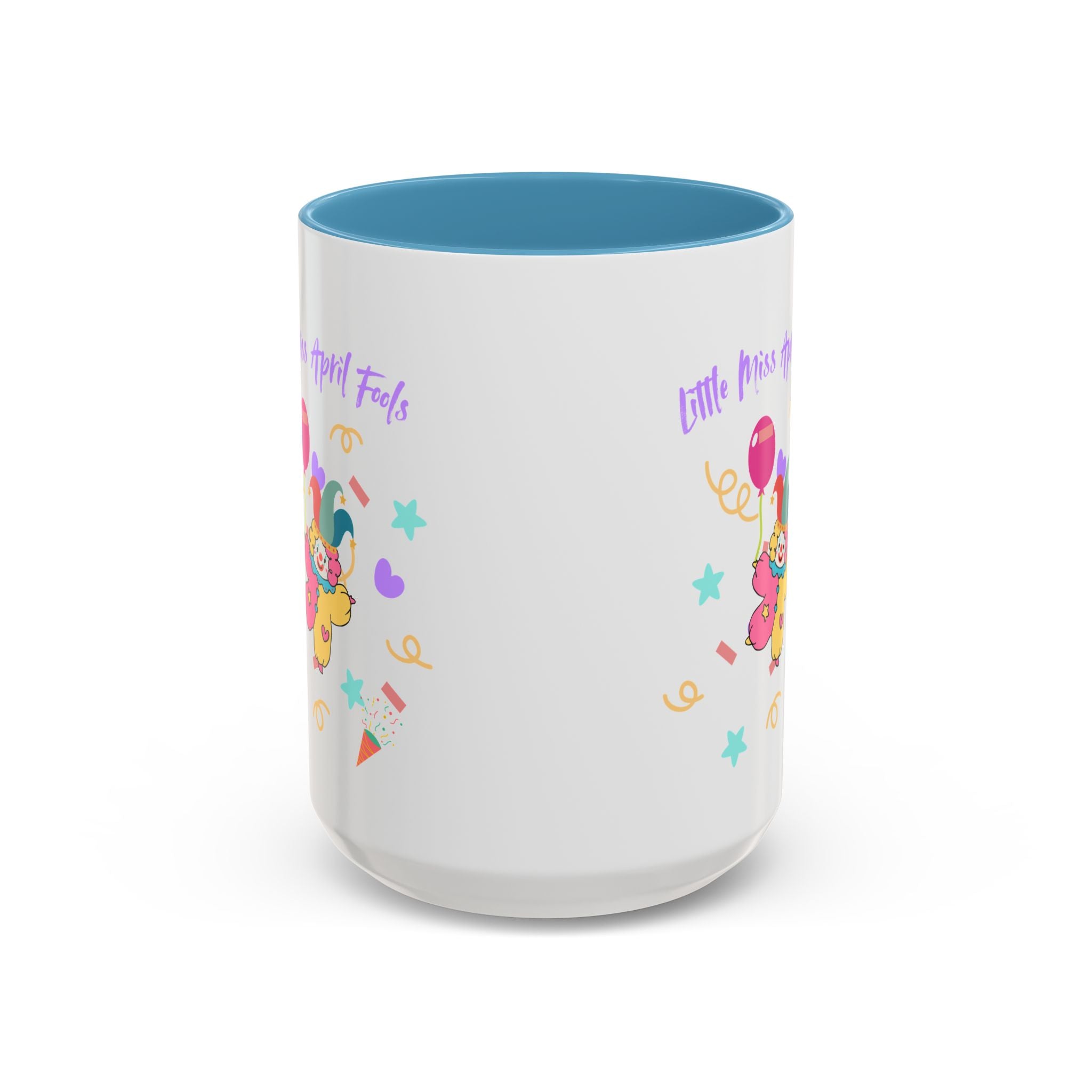 Little Miss April Fool's  Day Accent Coffee Mug - Fun & Whimsical 11oz/15oz