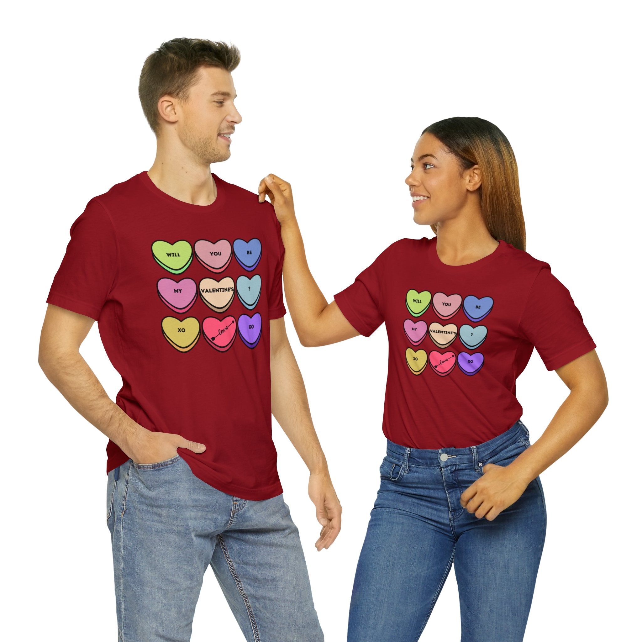 Will You Be My Valentine? Unisex Jersey Short Sleeve Tee