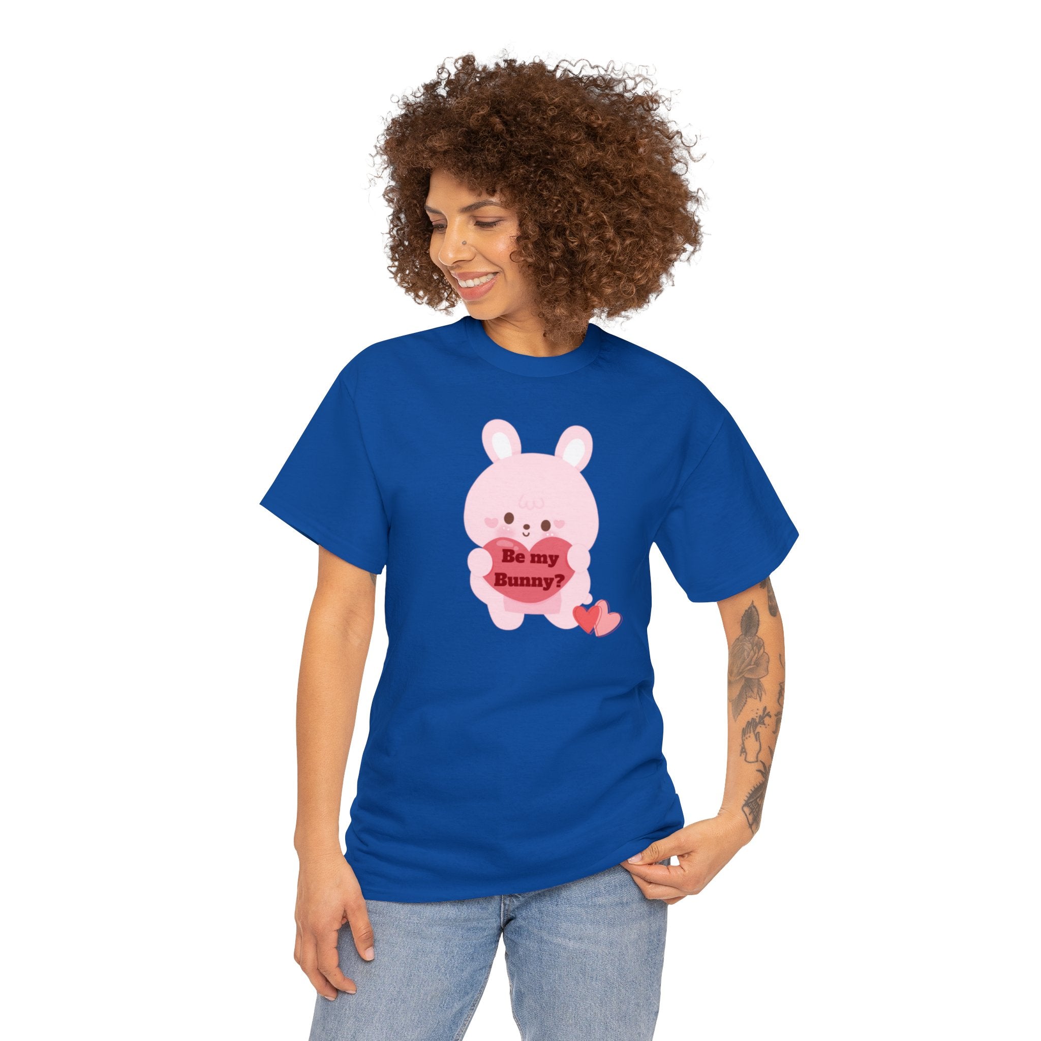 V-Day Bunny Unisex Heavy Cotton Tee