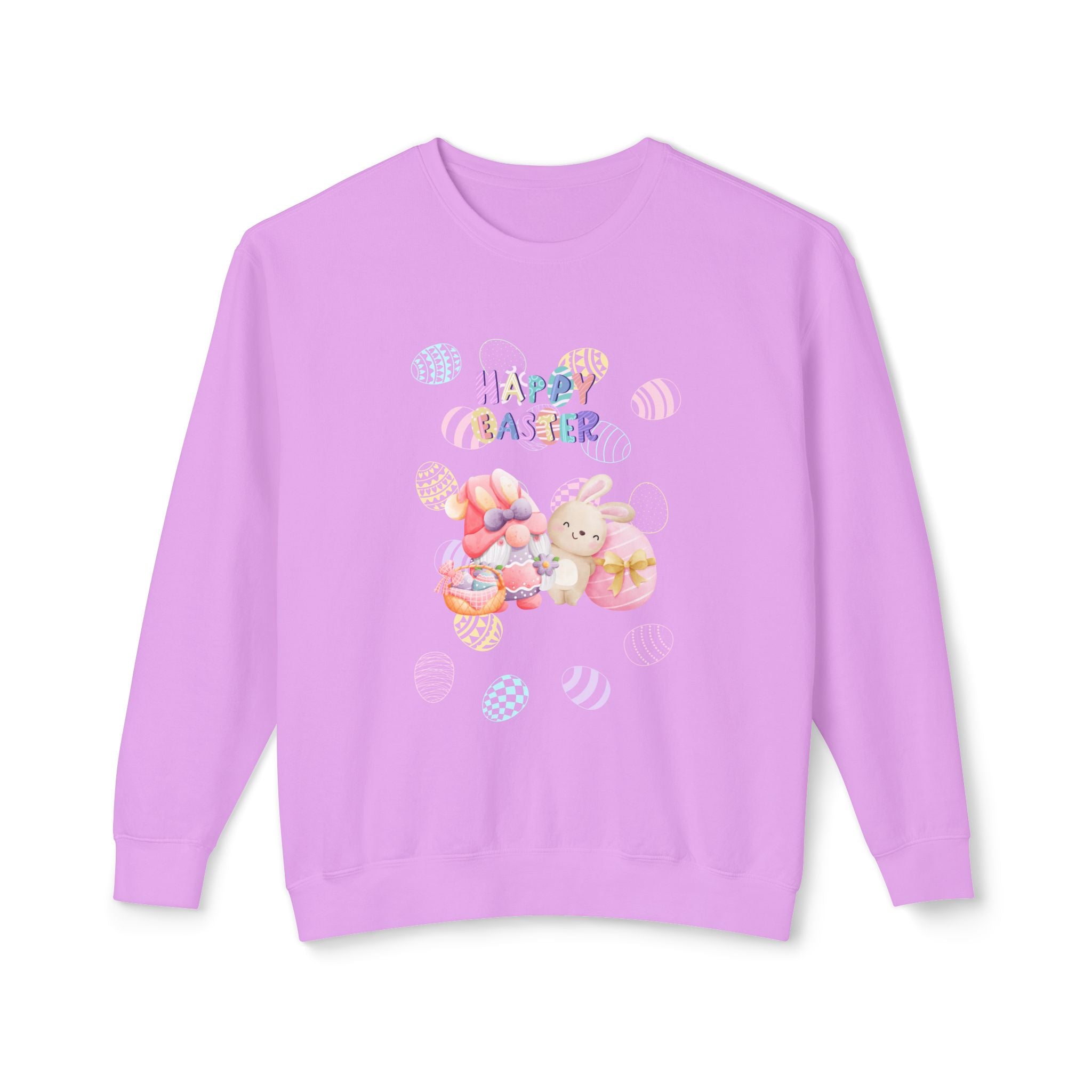 Easter Gnome Unisex Lightweight Crewneck Sweatshirt