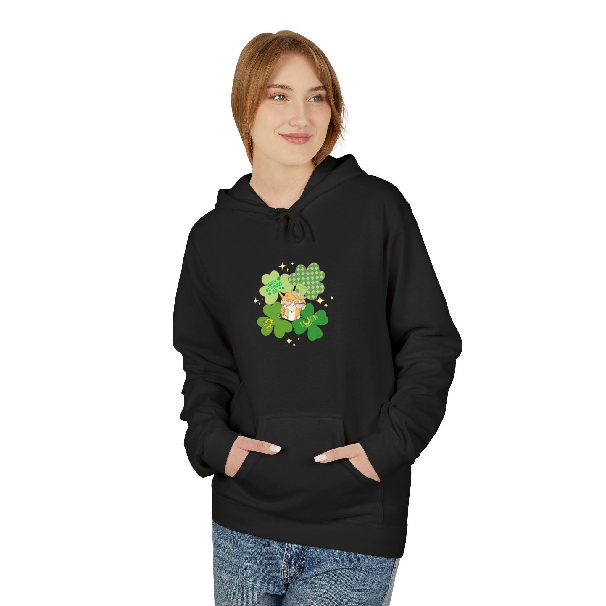 Retro St. Paddy's Day Fleece Hoodie - Unisex