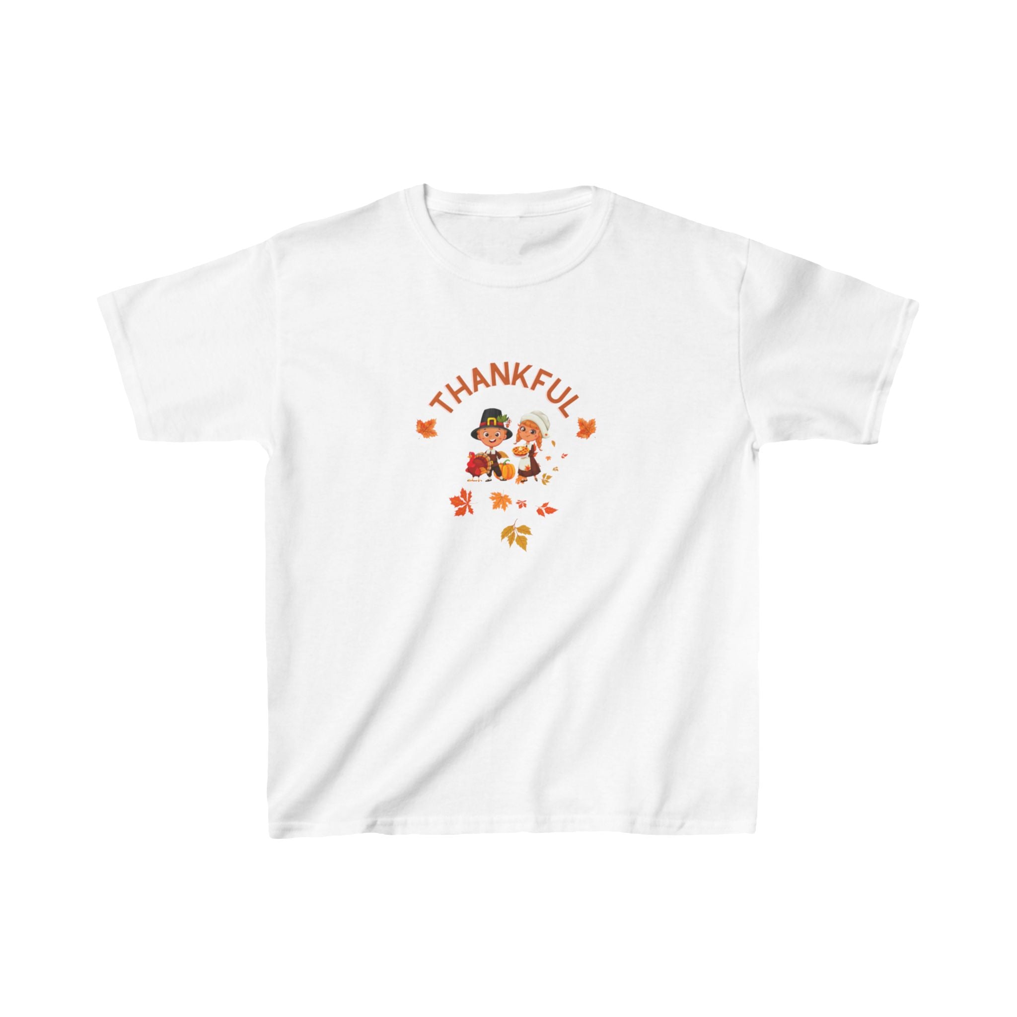 Pilgrims Turkey Day Kids Heavy Cotton™ Tee