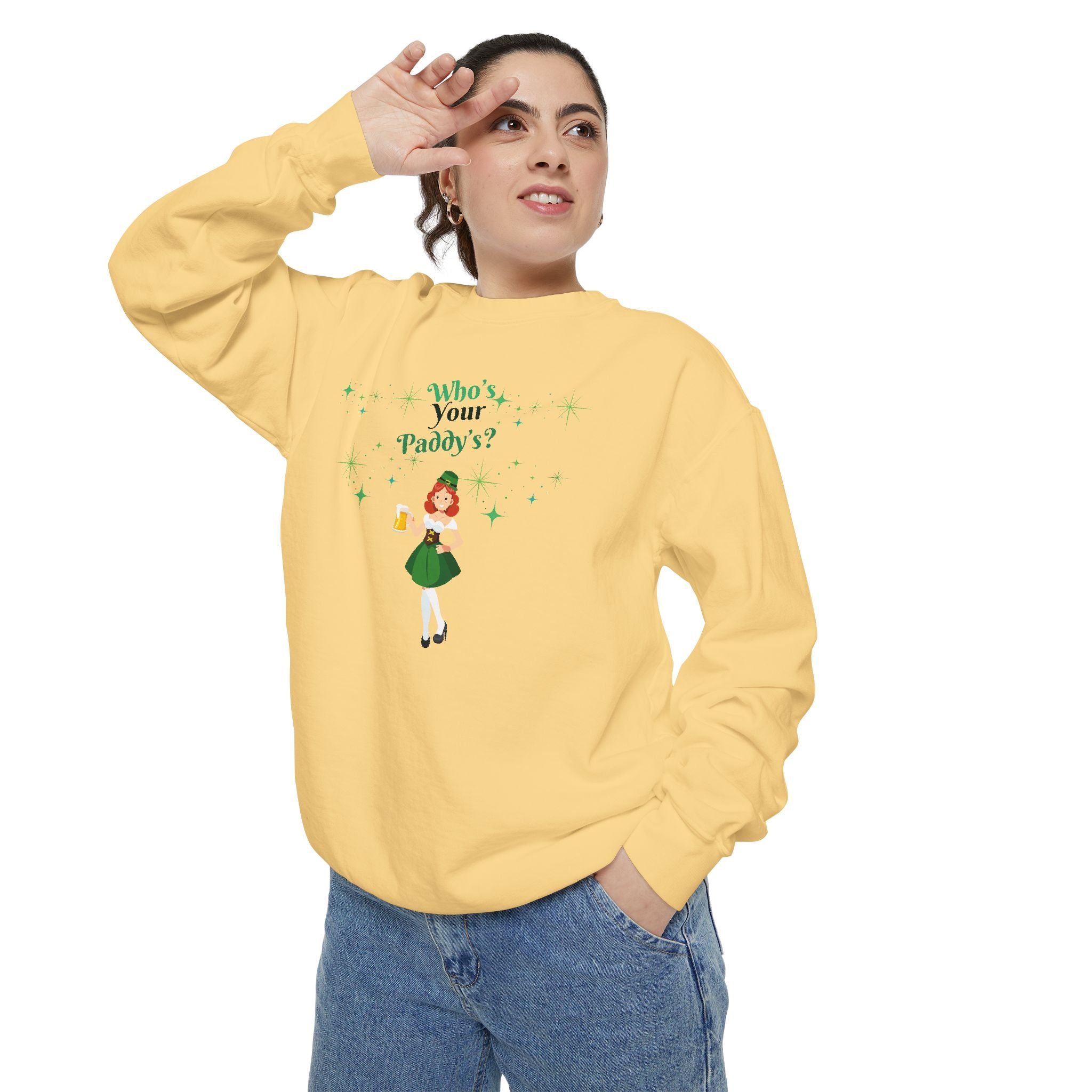 Who's Your Paddy? Unisex Garment-Dyed Sweatshirt