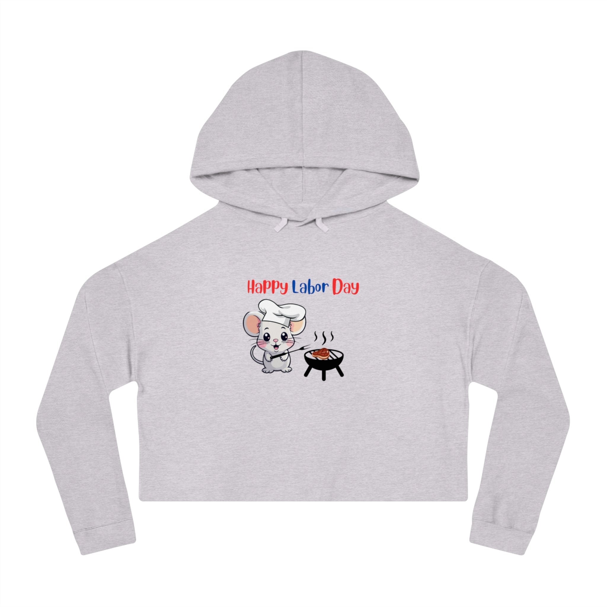 Labor Day Cookout Women’s Cropped Hooded Sweatshirt