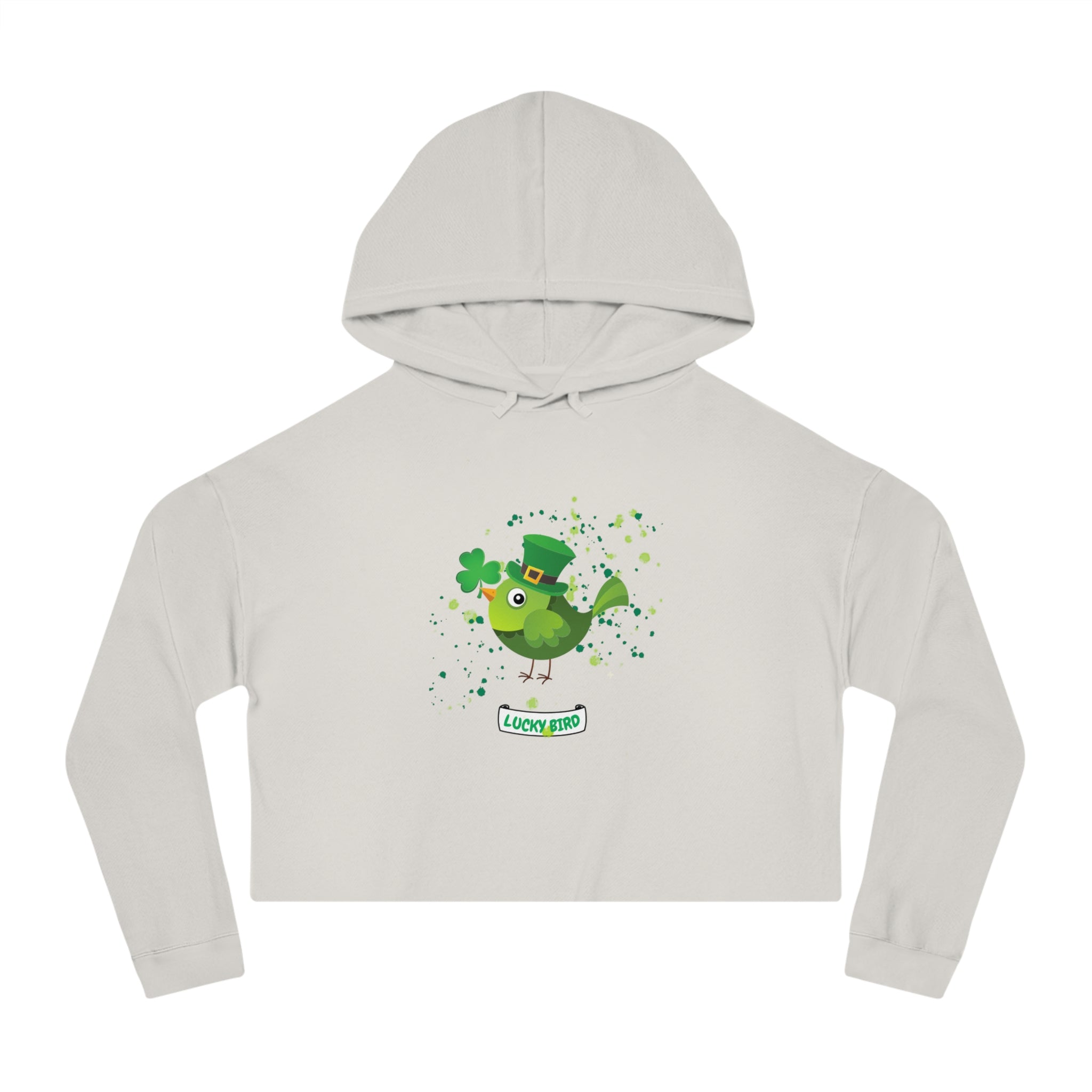 Lucky Bird Women’s Cropped Hooded Sweatshirt