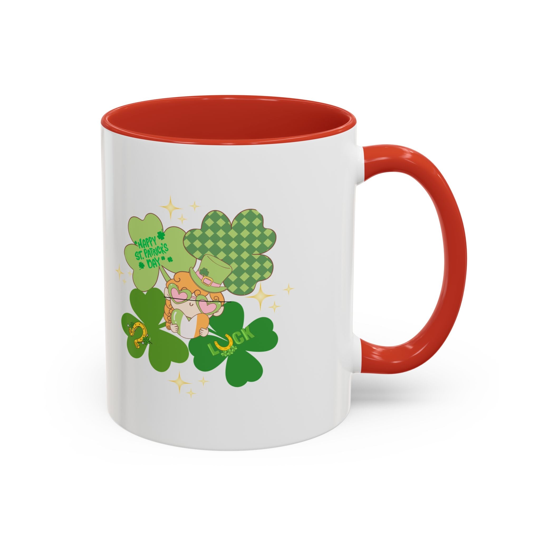 Retro St. Paddy's Day Accent Coffee Mug - 11oz & 15oz