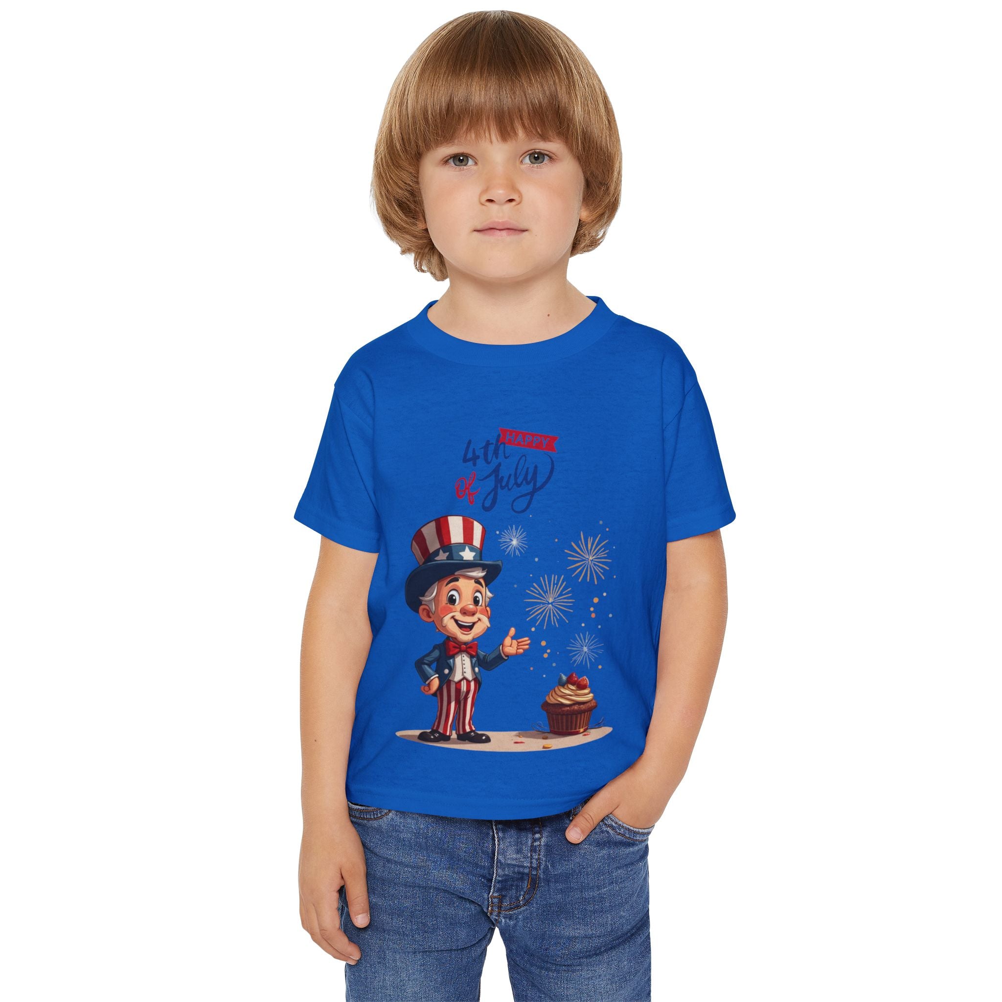 Uncle Sam Happy 4th of July Toddler T-Shirt