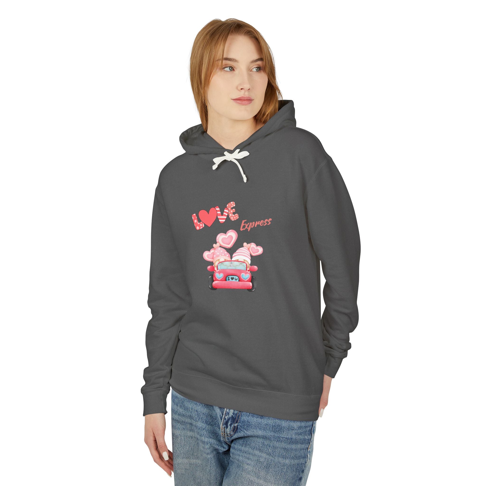 Love Express Unisex Lightweight Hooded Sweatshirt