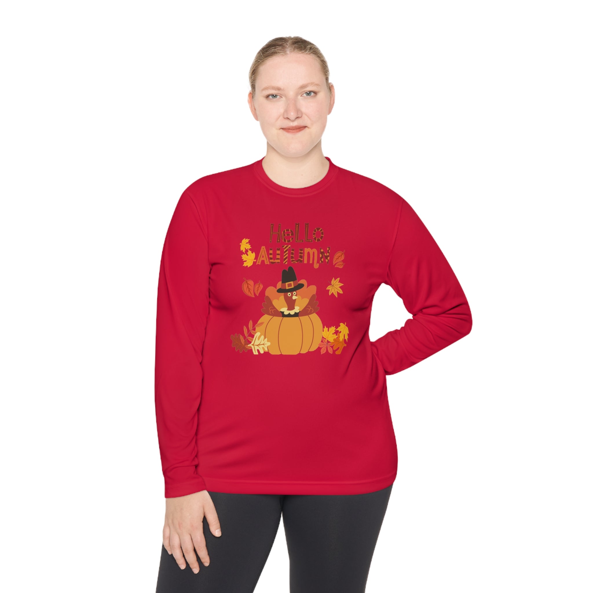 Hello Autumn Unisex Lightweight Long Sleeve Tee