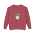 Kiss Me I'm Irish Cat Unisex Lightweight Crewneck Sweatshirt