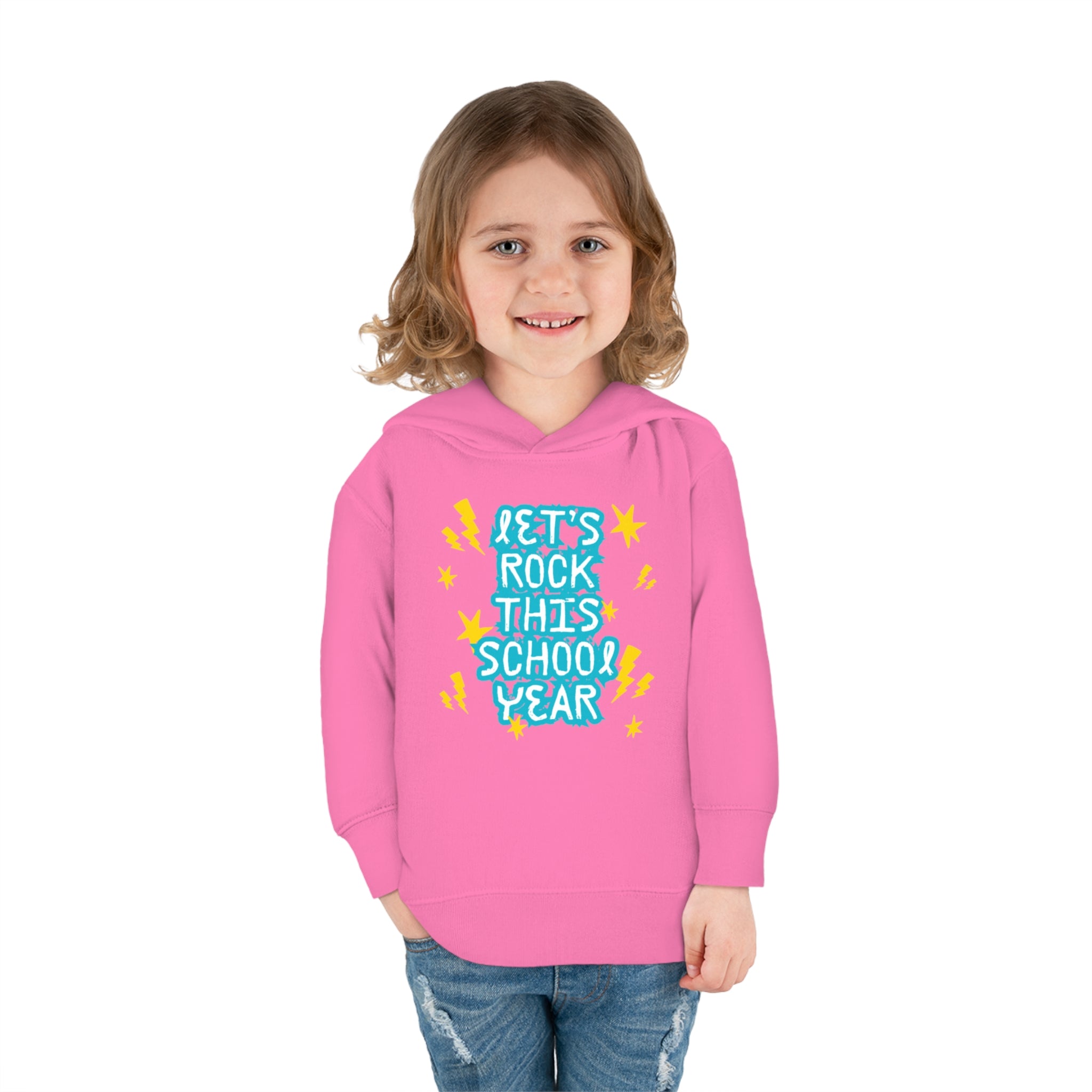 Let's Rock This School Year Toddler Pullover Fleece Hoodie