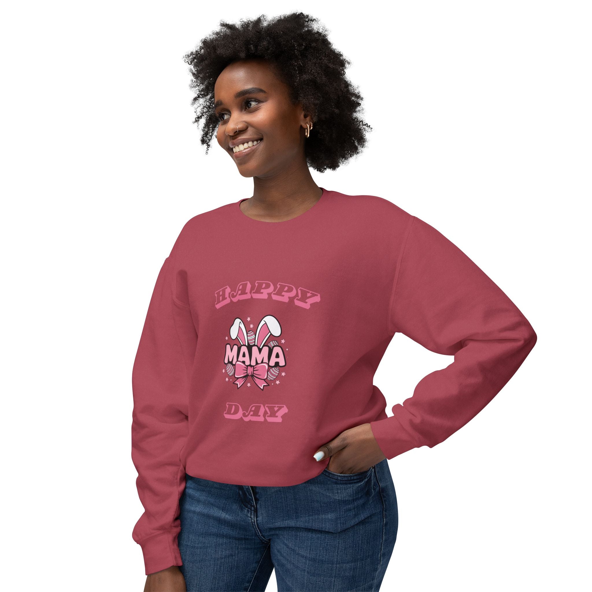 Happy Mamma Day Unisex Lightweight Crewneck Sweatshirt