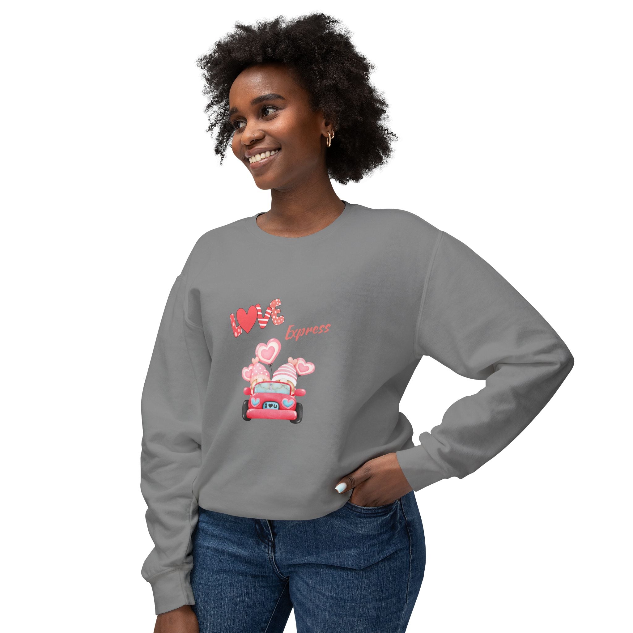 Love Express Unisex Lightweight Crewneck Sweatshirt