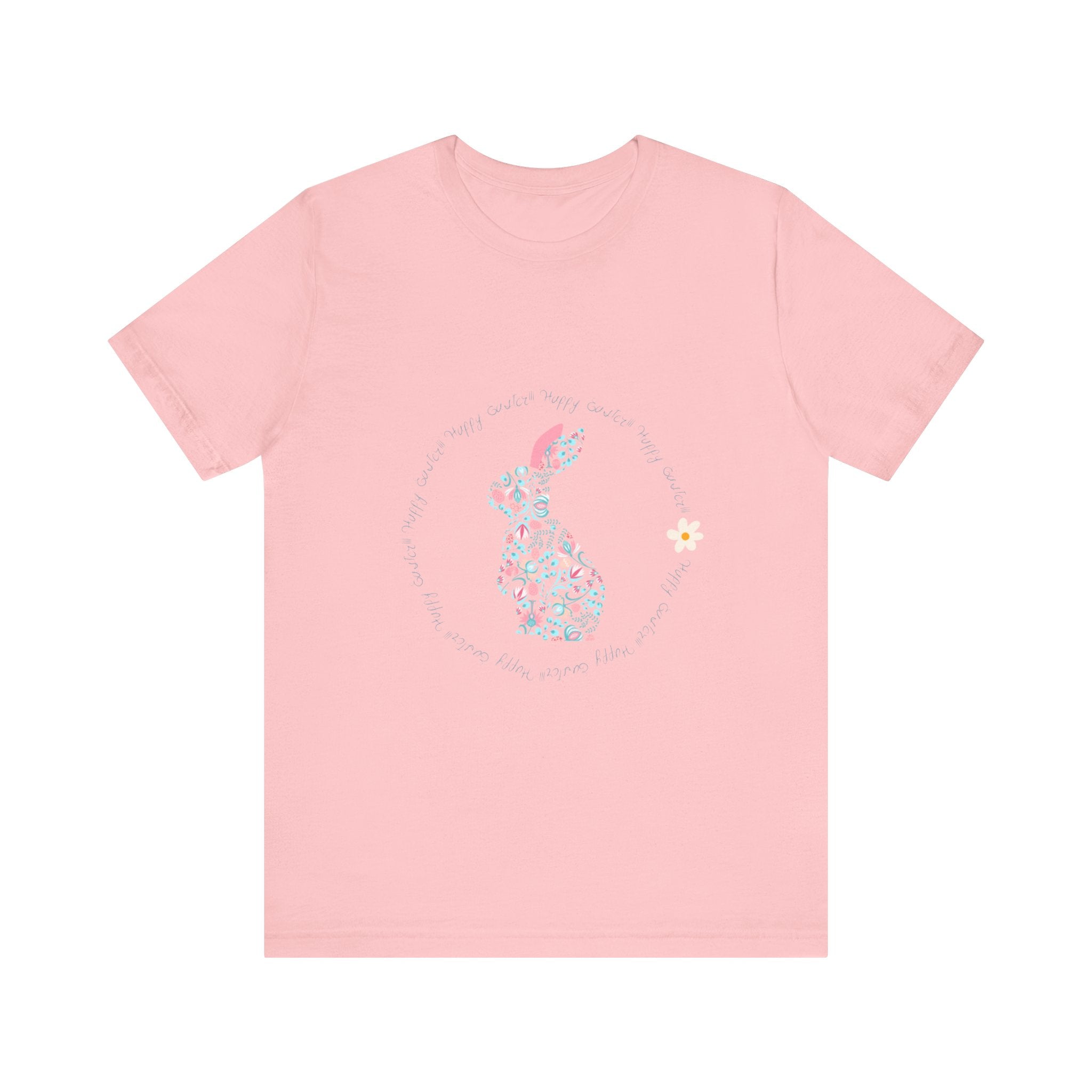 Happy Easter Rabbit Day Unisex Jersey Short Sleeve Tee