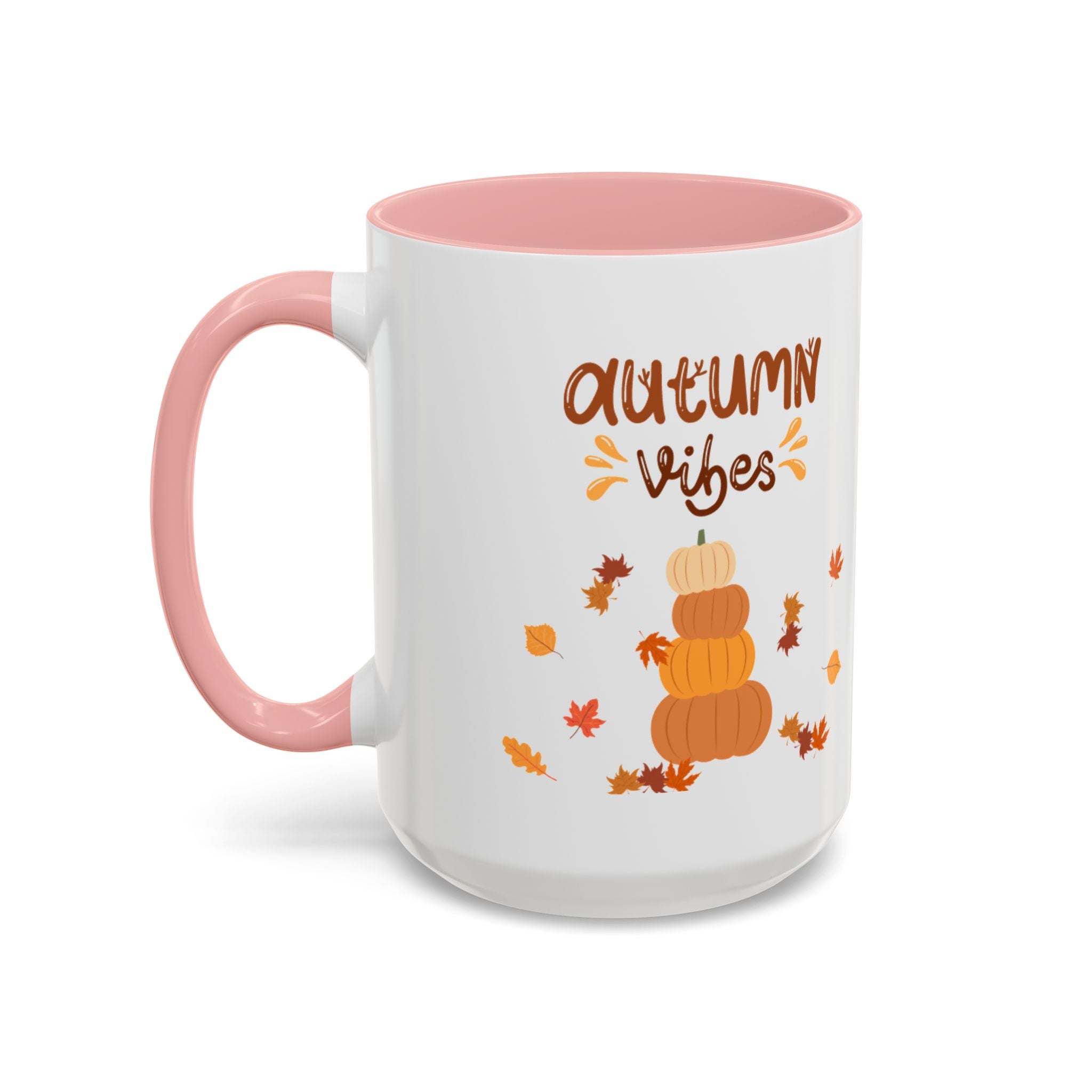 Autumn Vibes Accent Coffee Mug (11, 15oz)