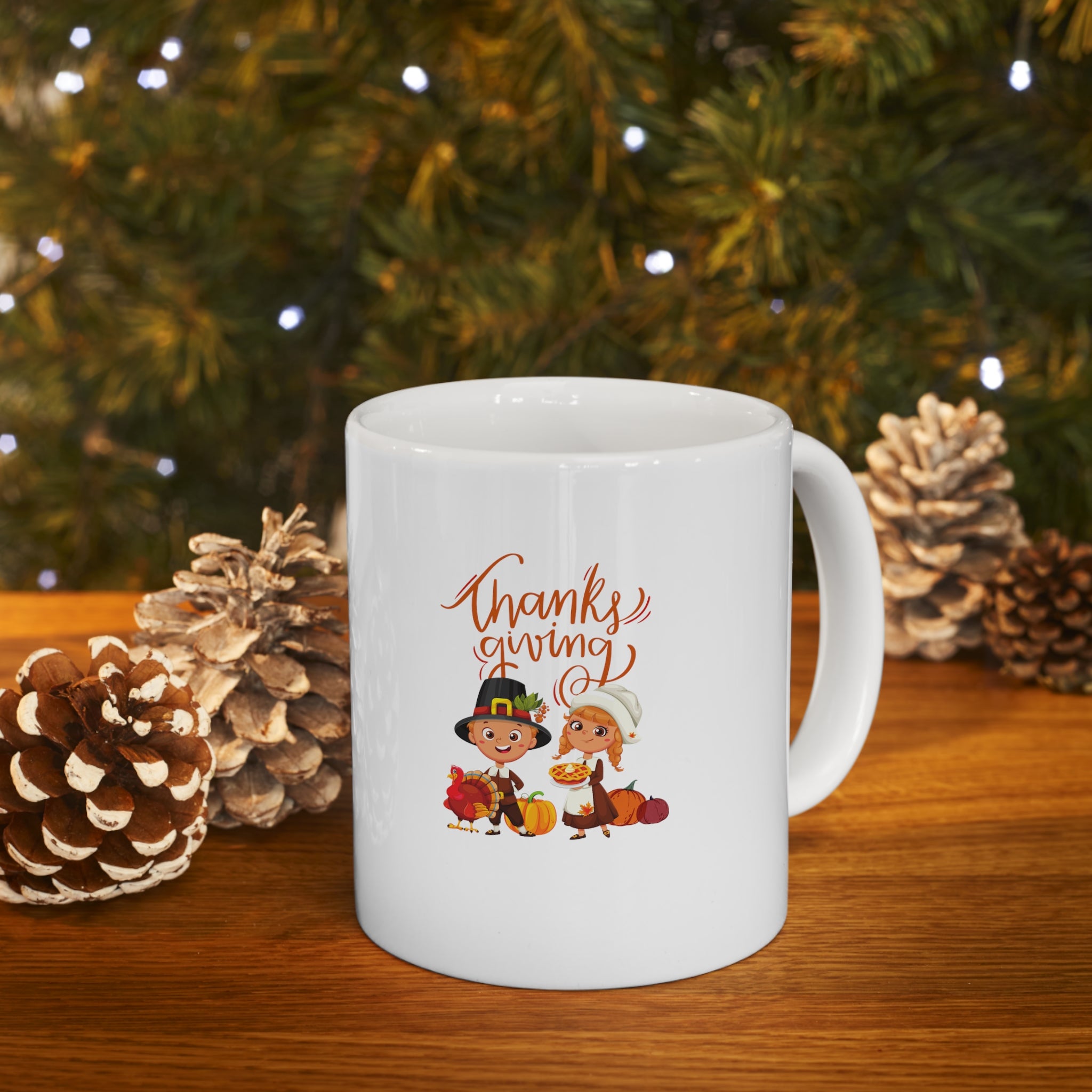 Happy Thanksgiving Ceramic Mug 11oz