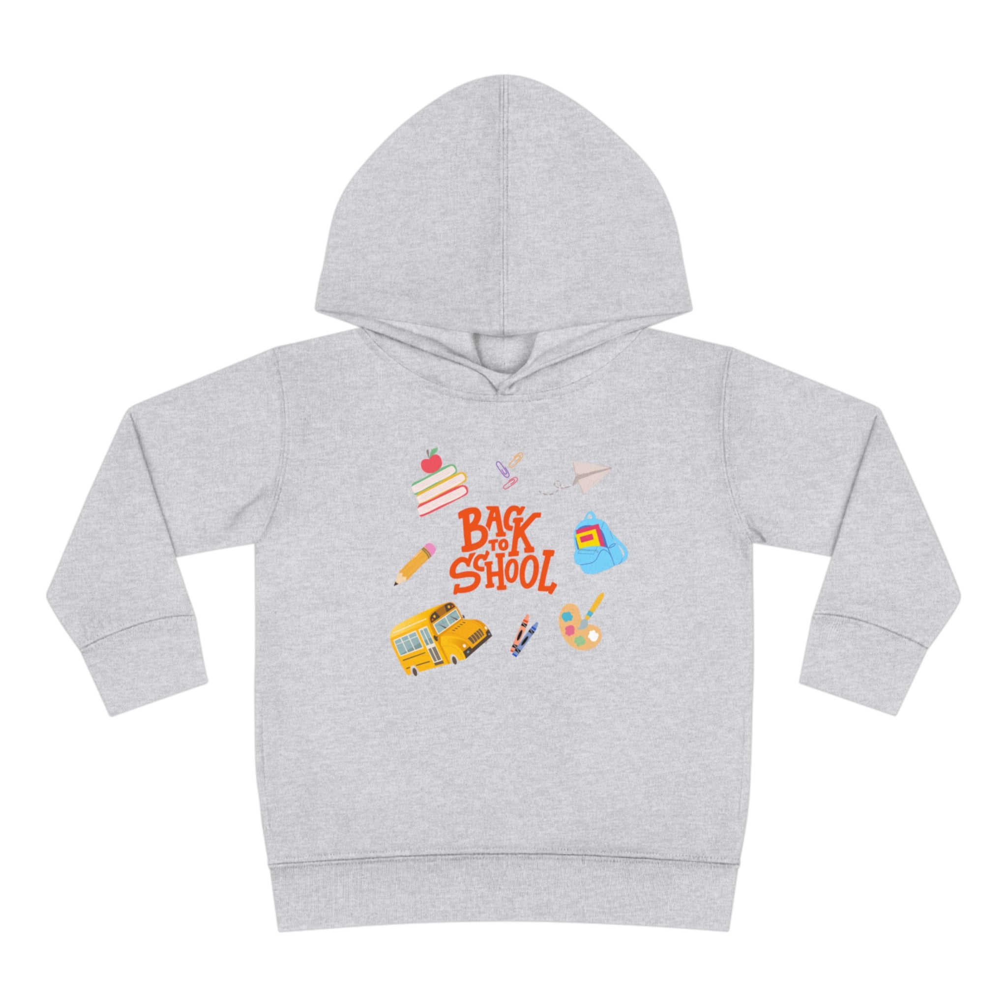 Back To School Time Toddler Pullover Fleece Hoodie