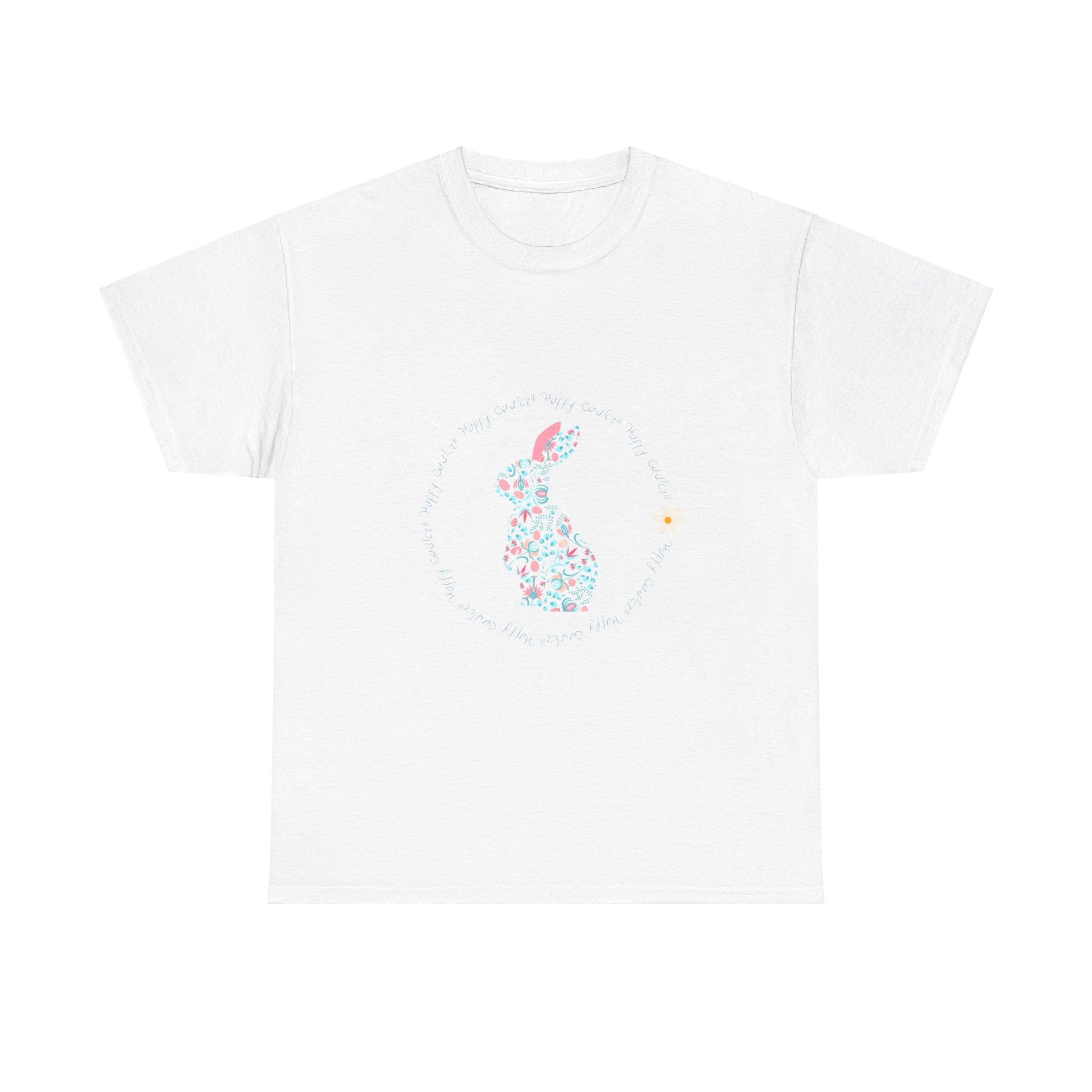 Happy Easter Rabbit Day Unisex Heavy Cotton Tee