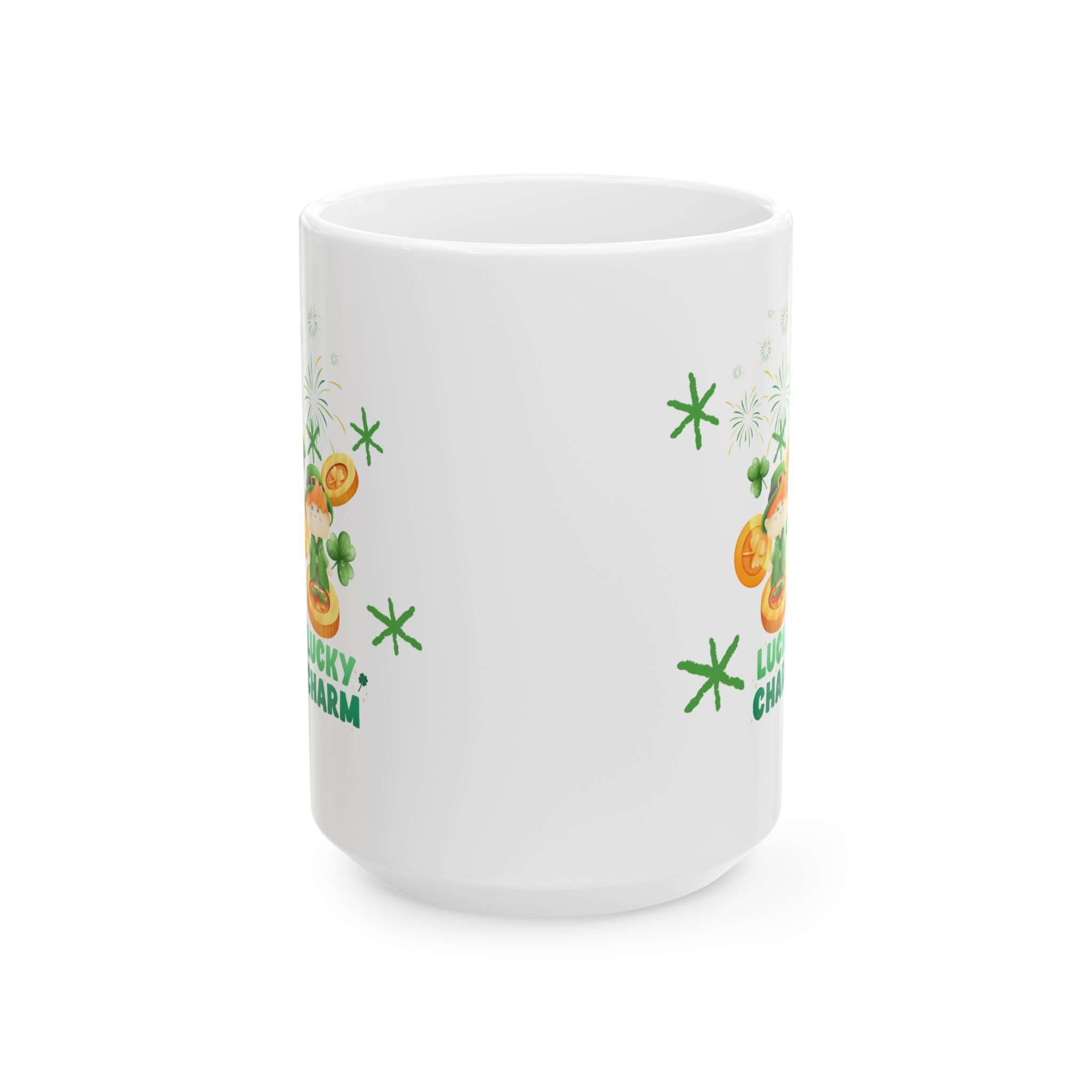 Lucky Charm Ceramic Coffee Mug, 11oz & 15oz