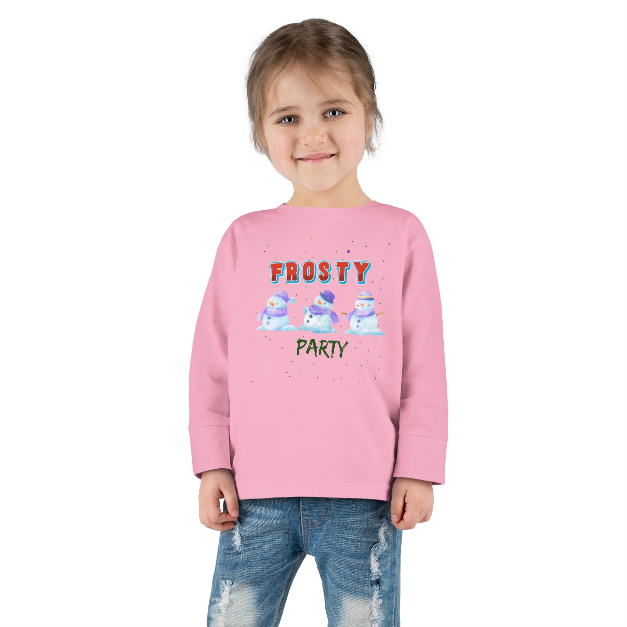 Frosty Party Toddler Long Sleeve Tee