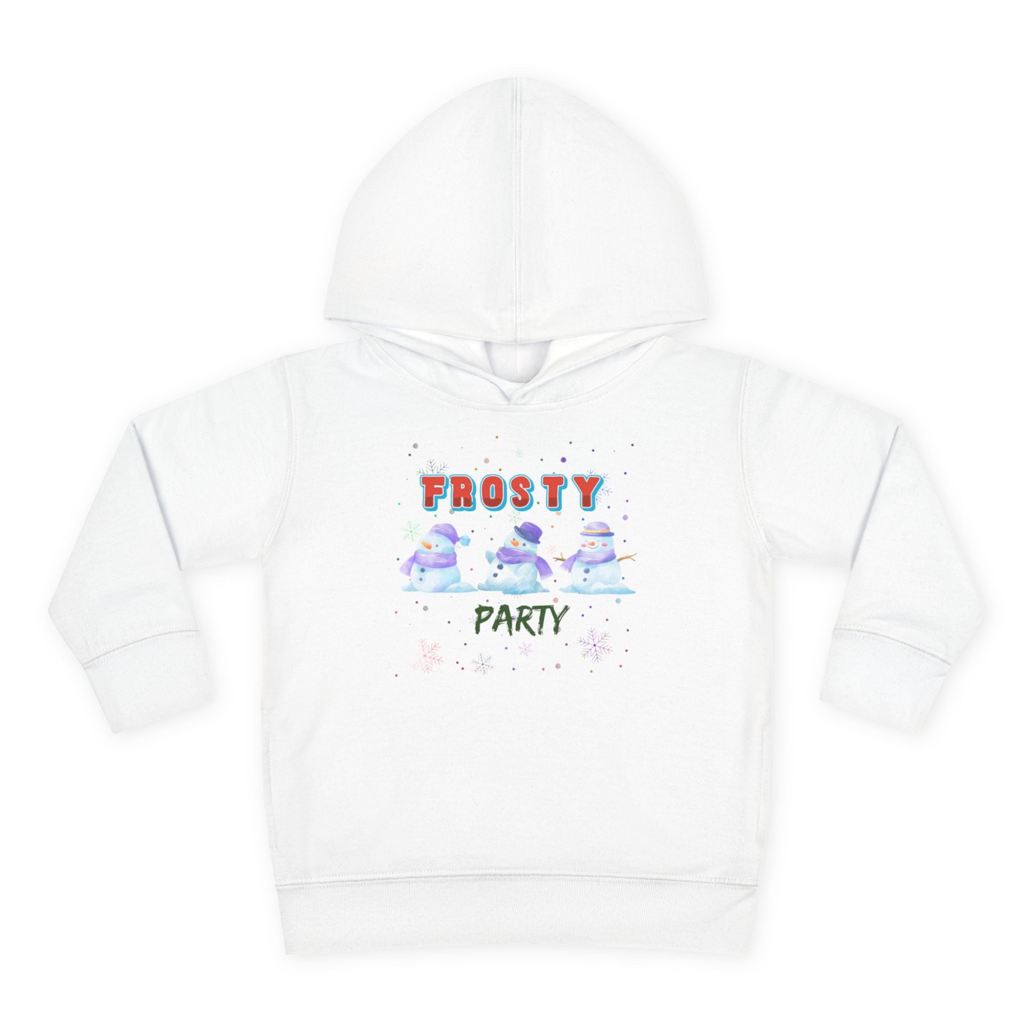 Frosty Party Toddler Pullover Fleece Hoodie