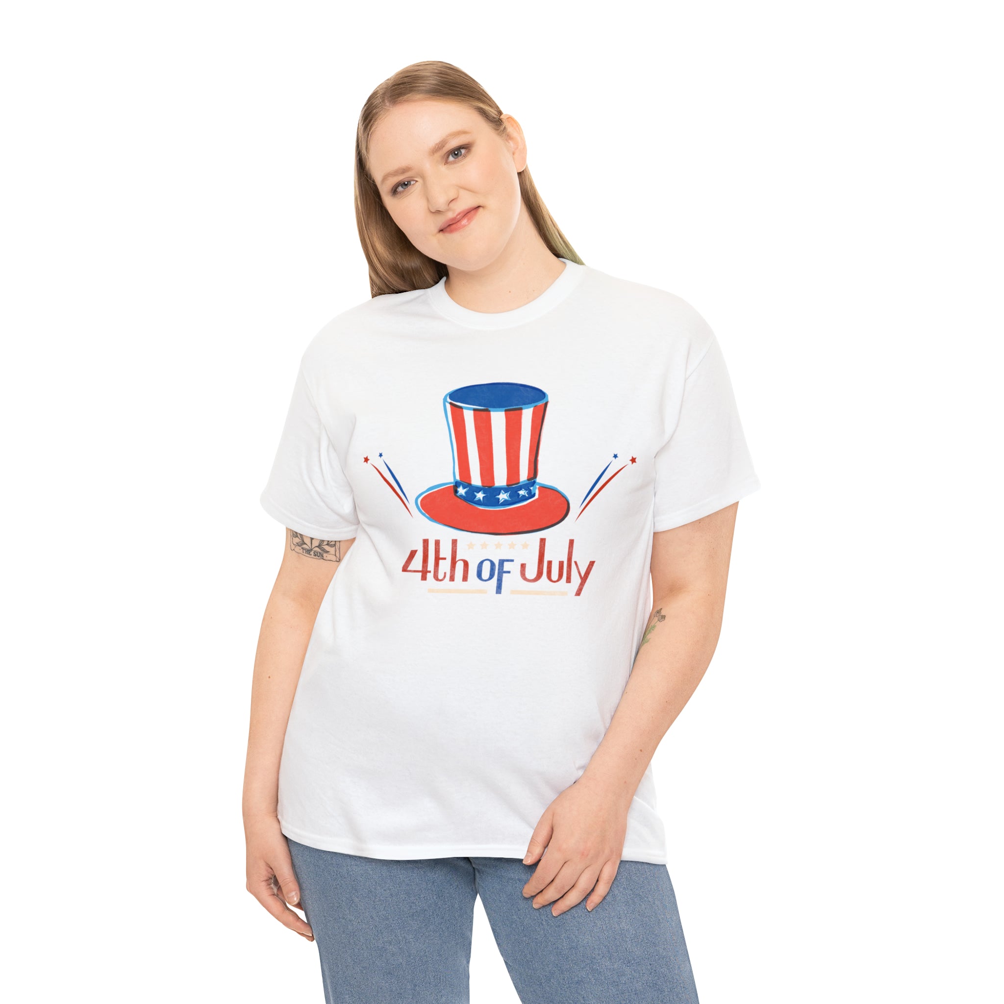 4th Of July Unisex Heavy Cotton Tee