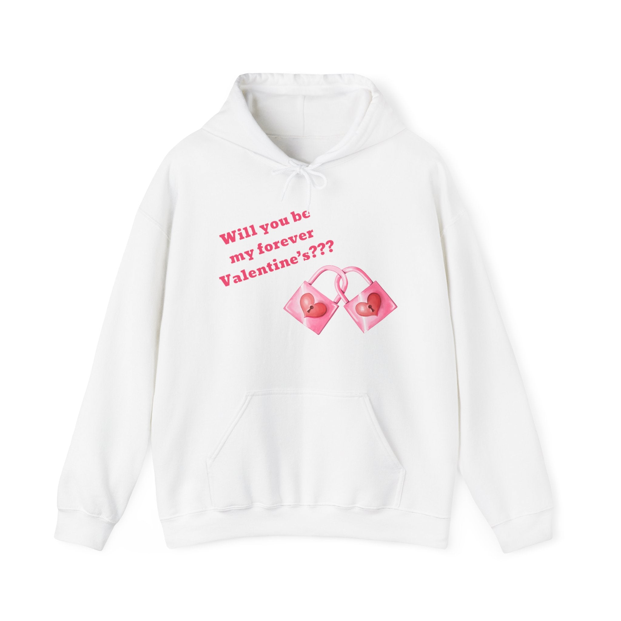 Will You Be My Forever Valentine?? Unisex Heavy Blend™ Hooded Sweatshirt